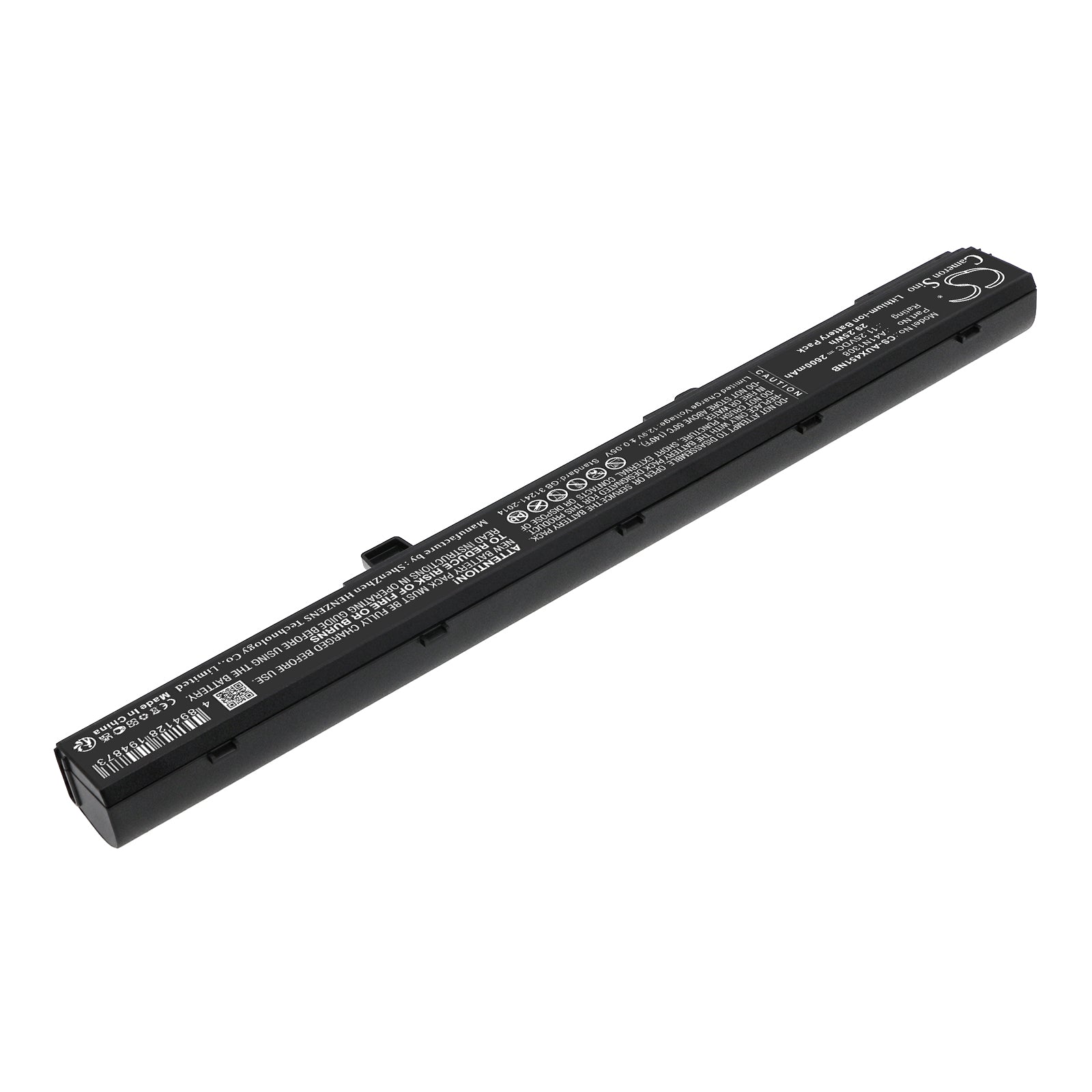 Li-ion, Notebook, Laptop Battery fits Asus 90nb0341-m00910, A41, 11.25V, 2600mAh Notebook, Laptop Cameron Sino Technology Limited