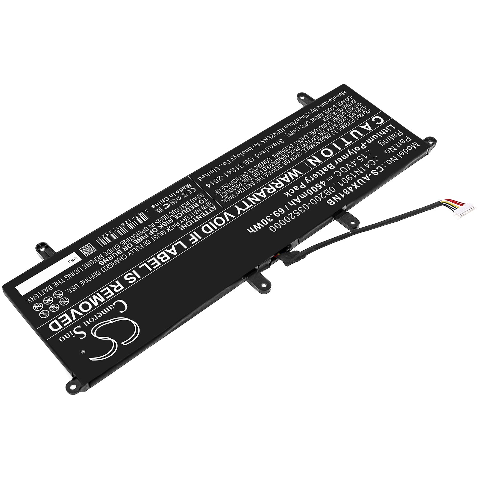 Li-Polymer, Notebook, Laptop Battery fits Asus Zenbook 14 Ux481f, Zenbook 14 Ux481fl, 15.4V, 4500mAh Notebook, Laptop Cameron Sino Technology Limited