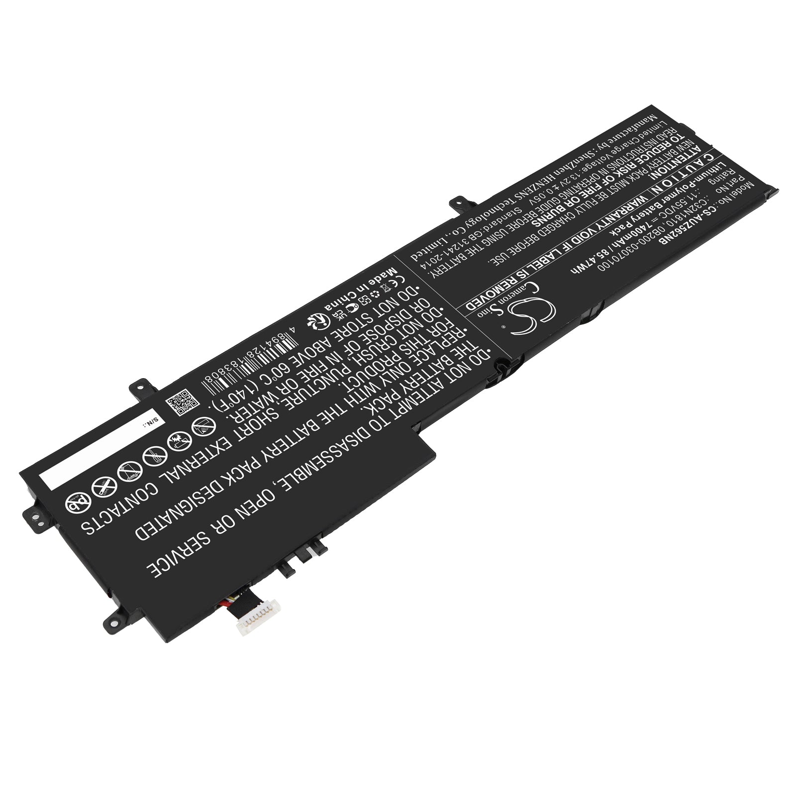 Li-Polymer, Notebook, Laptop Battery fits Asus Zenbook Flip 15 Ux562, Zenbook Flip 15 Ux562fd, 11.55V, 7400mAh Notebook, Laptop Cameron Sino Technology Limited