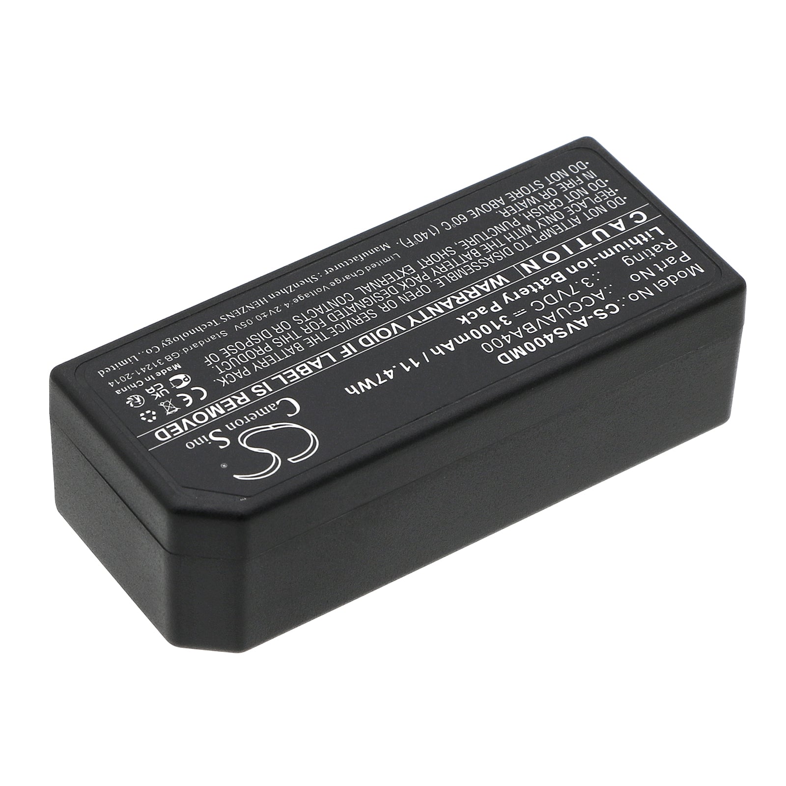 Li-ion, Medical Battery fits Veins Accuvein Av400, Viasys Healthcare Veins Accuvein Av400 Anam Illu, 3.7V, 3100mAh Medical Cameron Sino Technology Limited