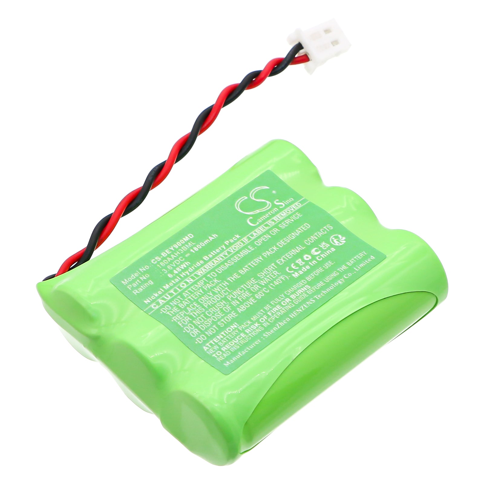 3.6V, Ni-MH, 1800mAh, Battery fits Bionet Oxy9 Vet, 6.48Wh Medical Cameron Sino Technology Limited