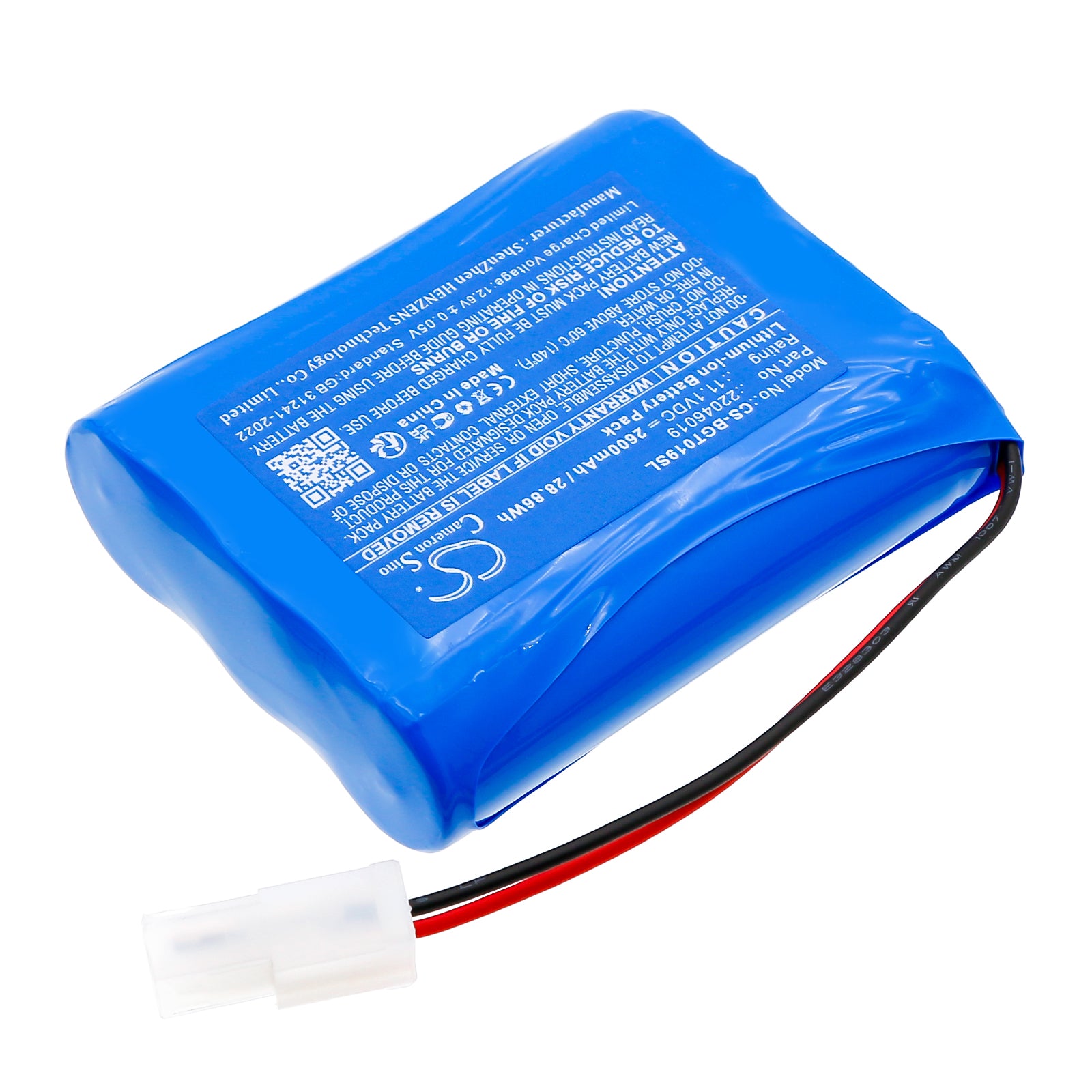 11.1V, Li-ion, 2600mAh, Battery fits B&G PTT, Pressurizing Tank Top, 28.86Wh Equipment, Survey, Test Cameron Sino Technology Limited