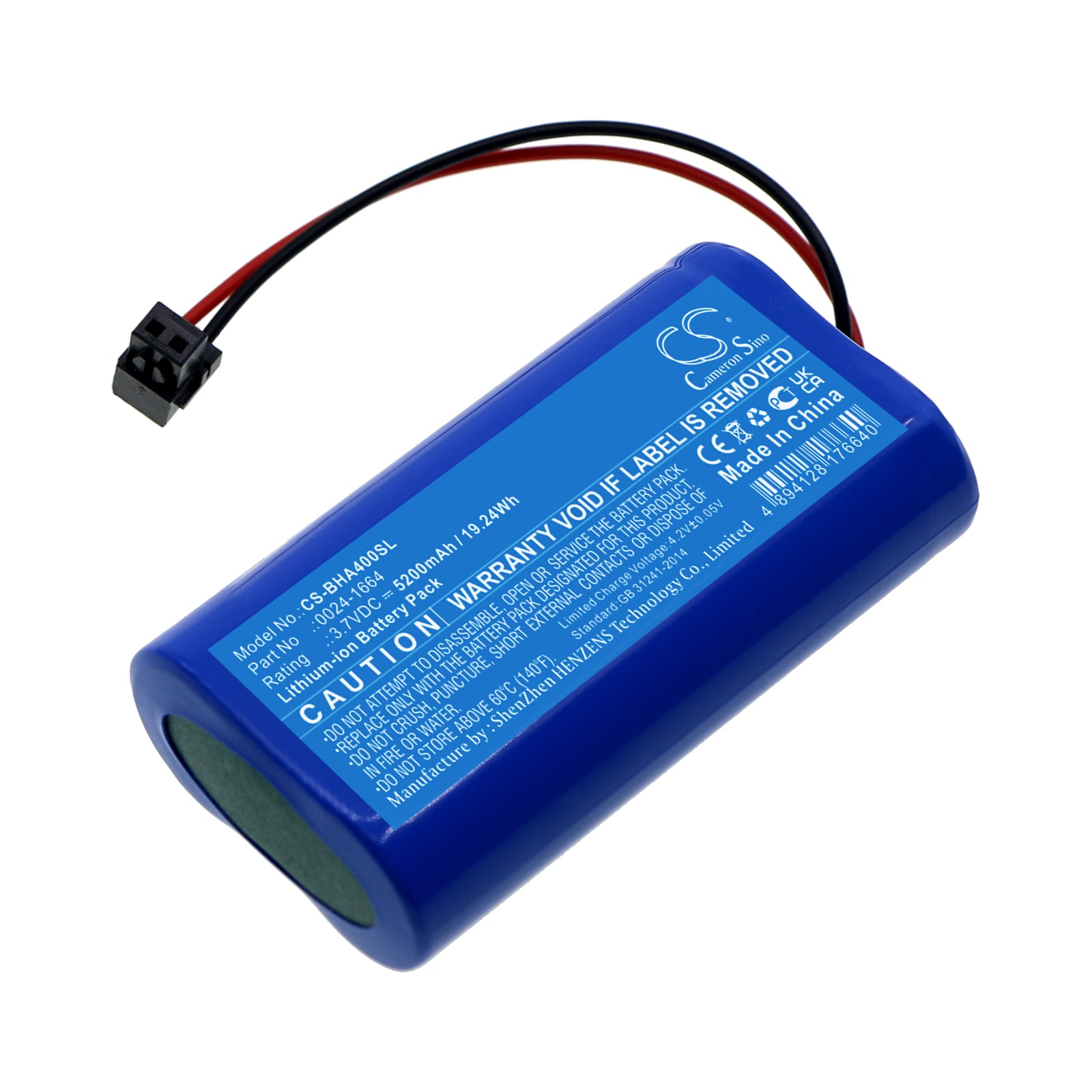 Li-ion, Equipment, Survey, Test Battery fits Bacharach Pca-400, 3.7V, 5200mAh Equipment, Survey, Test Cameron Sino Technology Limited