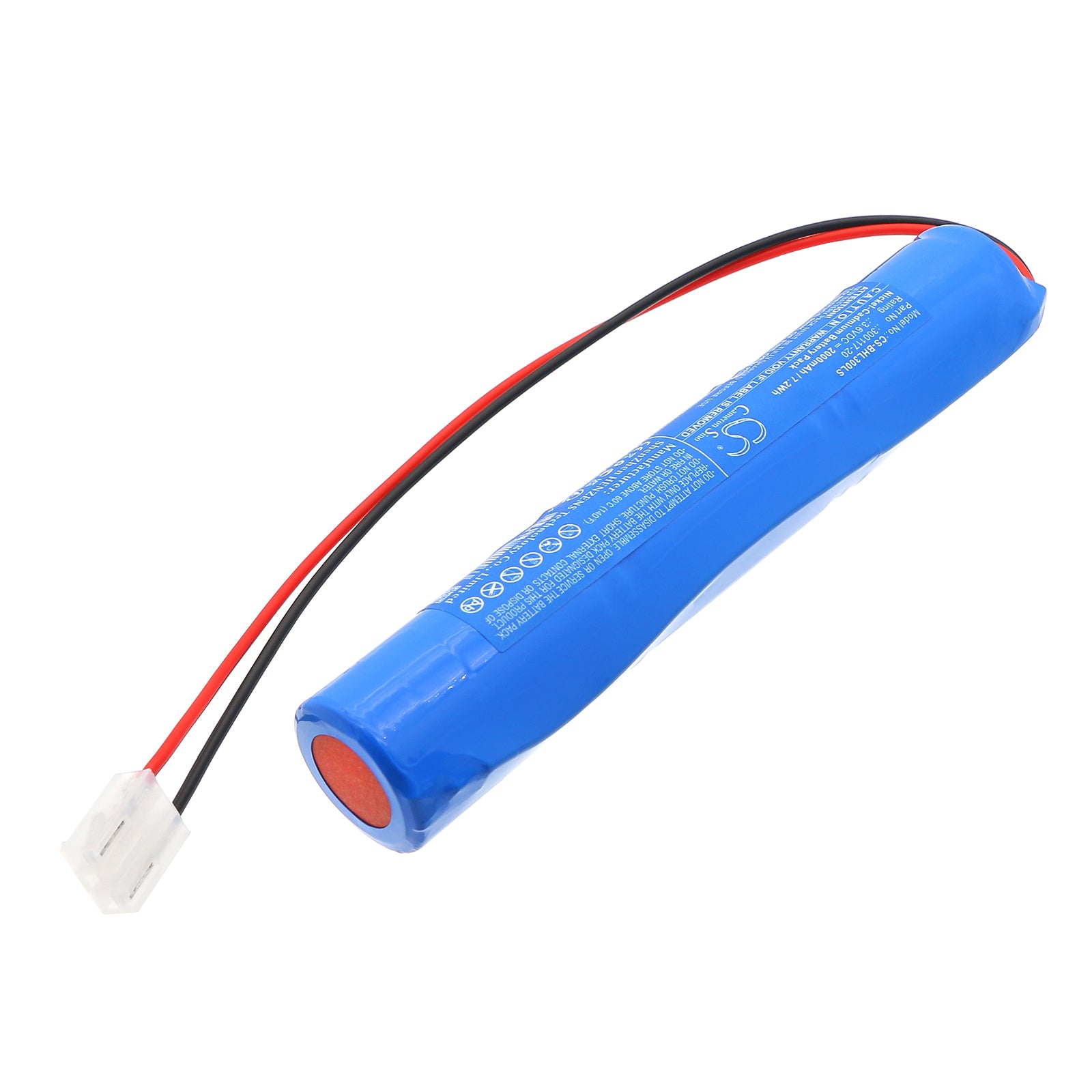 3.6V, Ni-CD, 2000mAh, Battery fits Beghelli 415.067.101, 415067101, 7.2Wh Emergency Lighting Cameron Sino Technology Limited