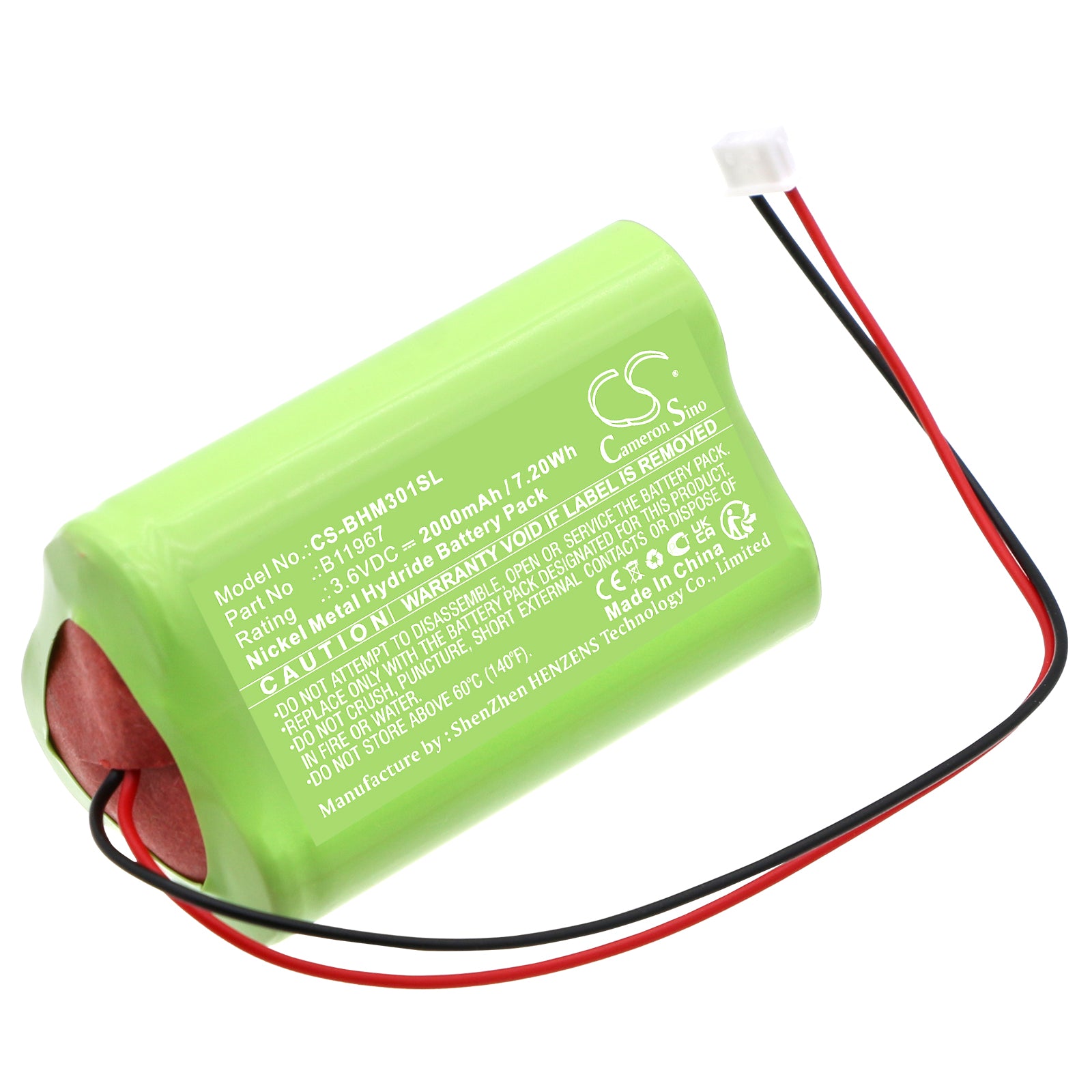 Ni-MH, Equipment, Survey, Test Battery fits Bacharach Medigas Pm 3010 N2o Monitor, 3.6V, 2000mAh Equipment, Survey, Test Cameron Sino Technology Limited