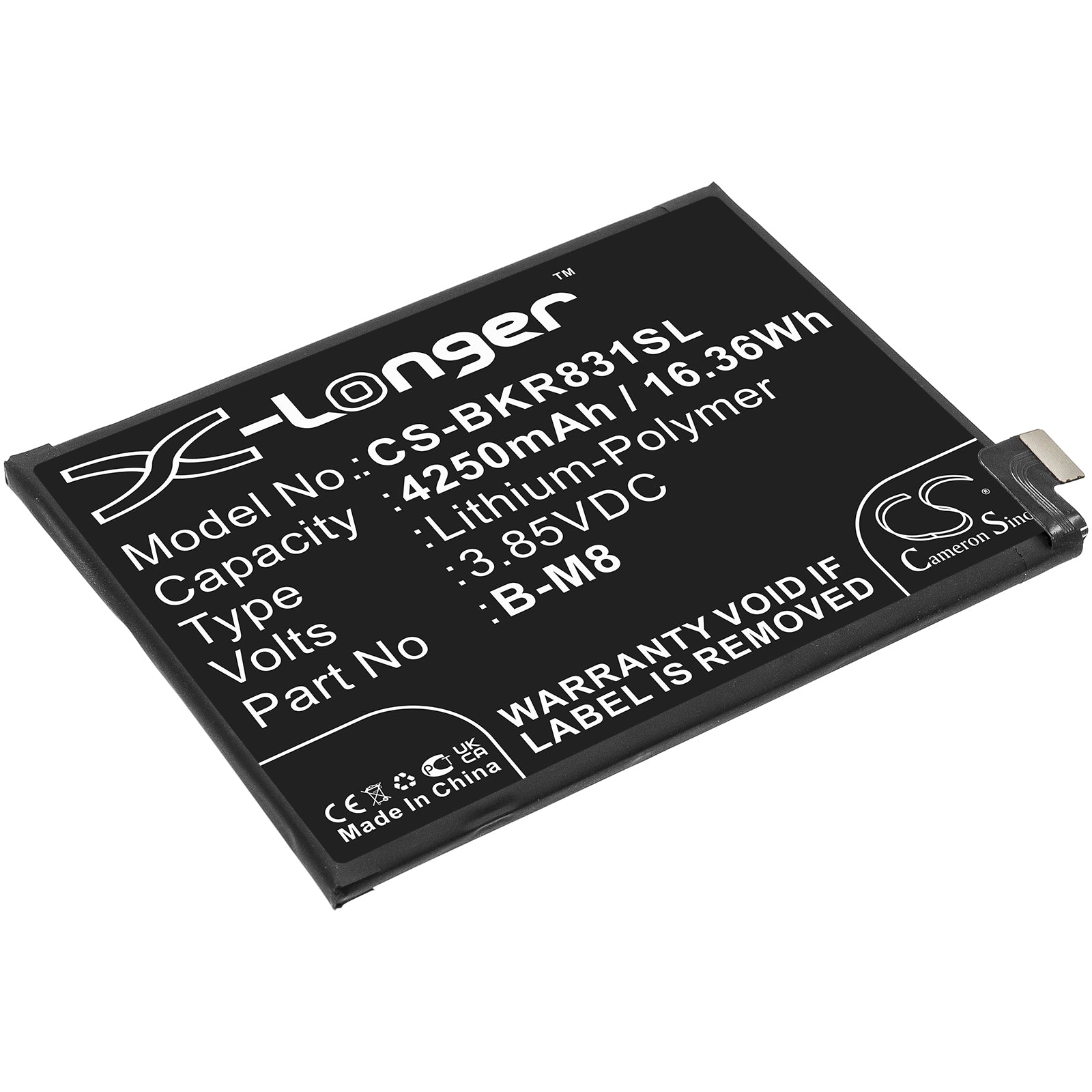 Li-Polymer, Mobile, SmartPhone Battery fits Vivo Neo 3, R831k, 3.85V, 4250mAh Mobile, SmartPhone Cameron Sino Technology Limited