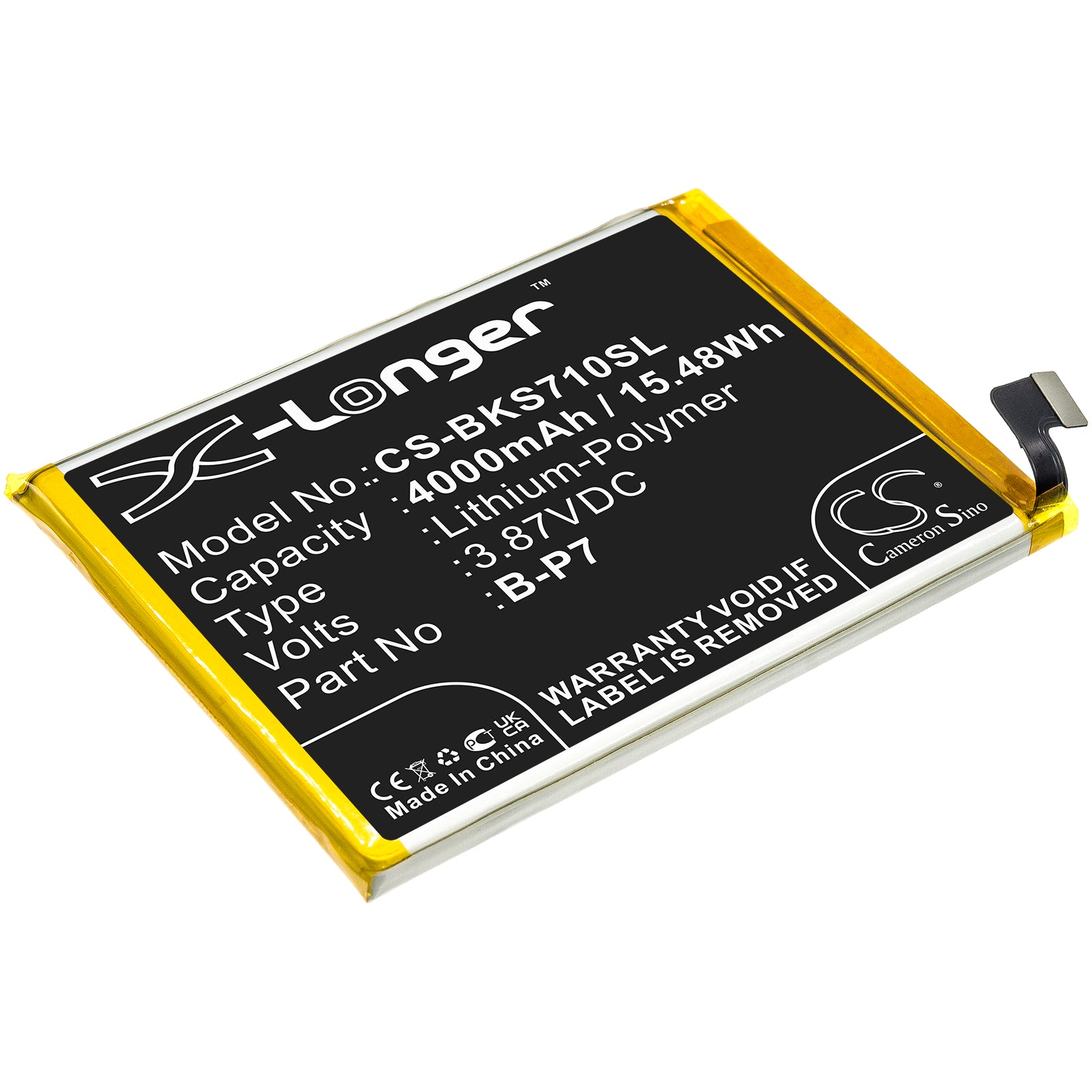 Li-Polymer, Mobile, SmartPhone Battery fits Vivo S7e, S7e 5g 2020, 3.87V, 4000mAh Mobile, SmartPhone Cameron Sino Technology Limited