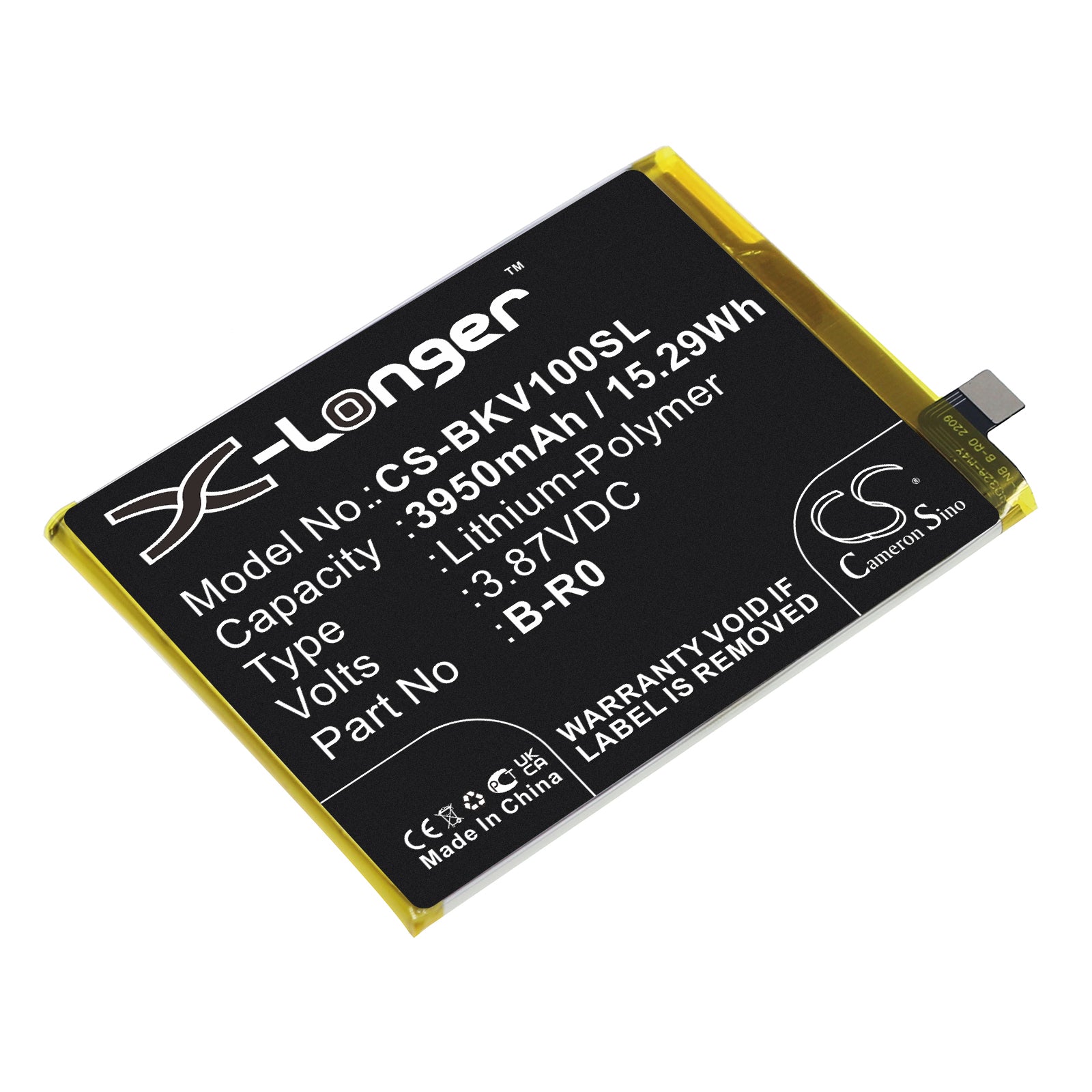 Li-Polymer, Mobile, SmartPhone Battery fits Vivo S10, V2121a, 3.87V, 3950mAh Mobile, SmartPhone Cameron Sino Technology Limited