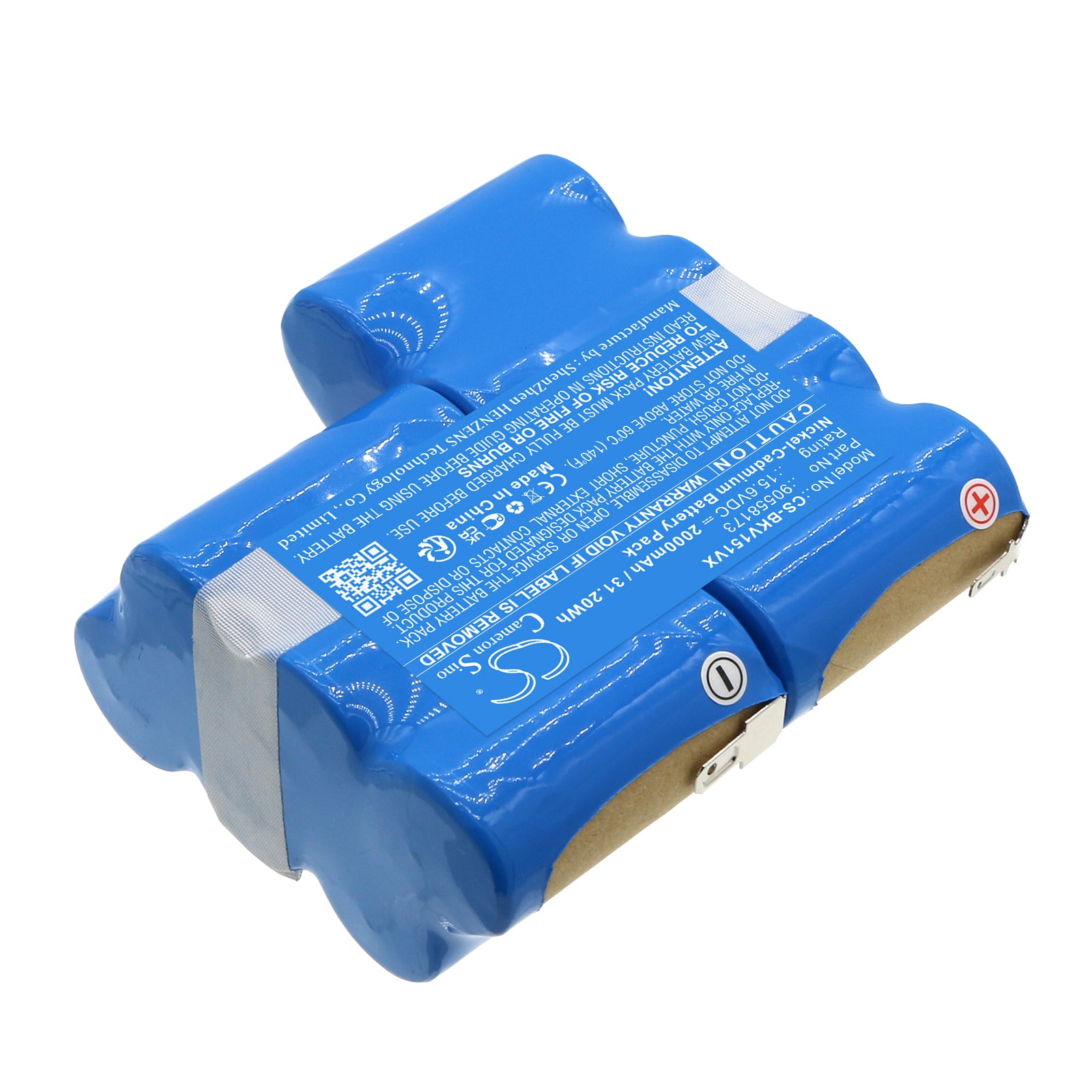 Ni-CD, Vacuum Battery fits Black&decker 15.6v Dustbuster, Chv1510, 15.6V, 2000mAh Vacuum Cameron Sino Technology Limited