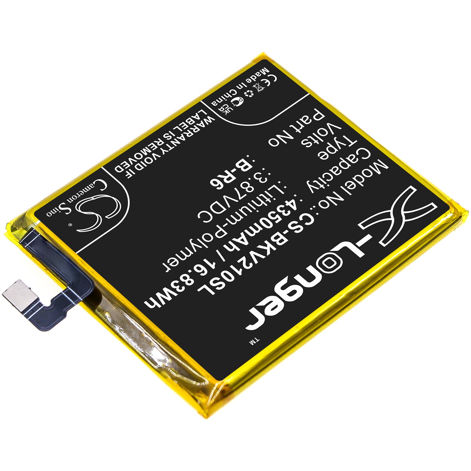 Li-Polymer, Mobile, SmartPhone Battery fits Vivo V2105, X70 Pro, 3.87V, 4350mAh Mobile, SmartPhone Cameron Sino Technology Limited