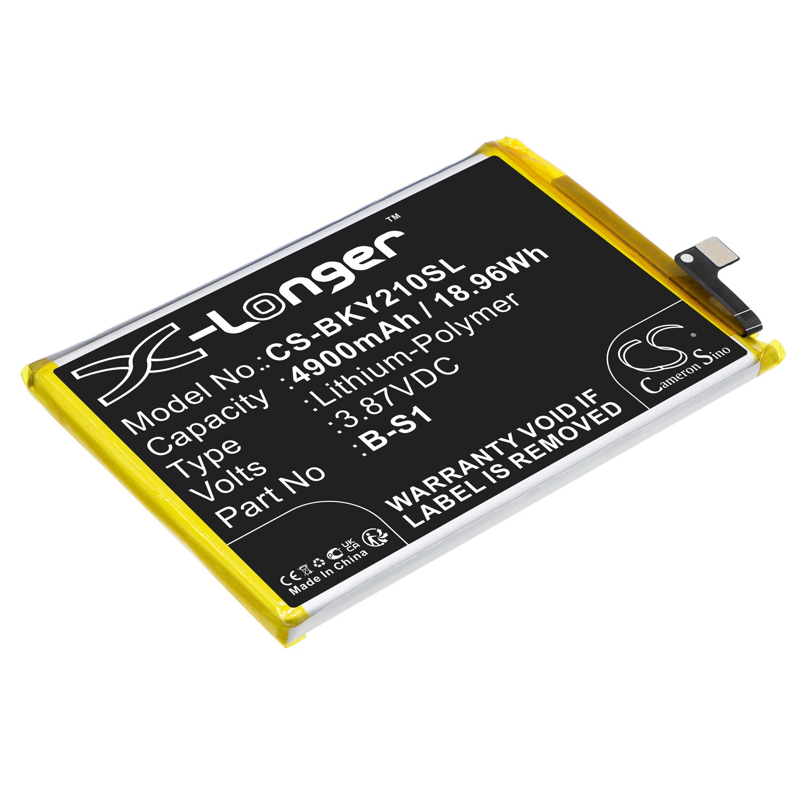 Li-Polymer, Mobile, SmartPhone Battery fits Vivo V2110, V2135, 3.87V, 4900mAh Mobile, SmartPhone Cameron Sino Technology Limited