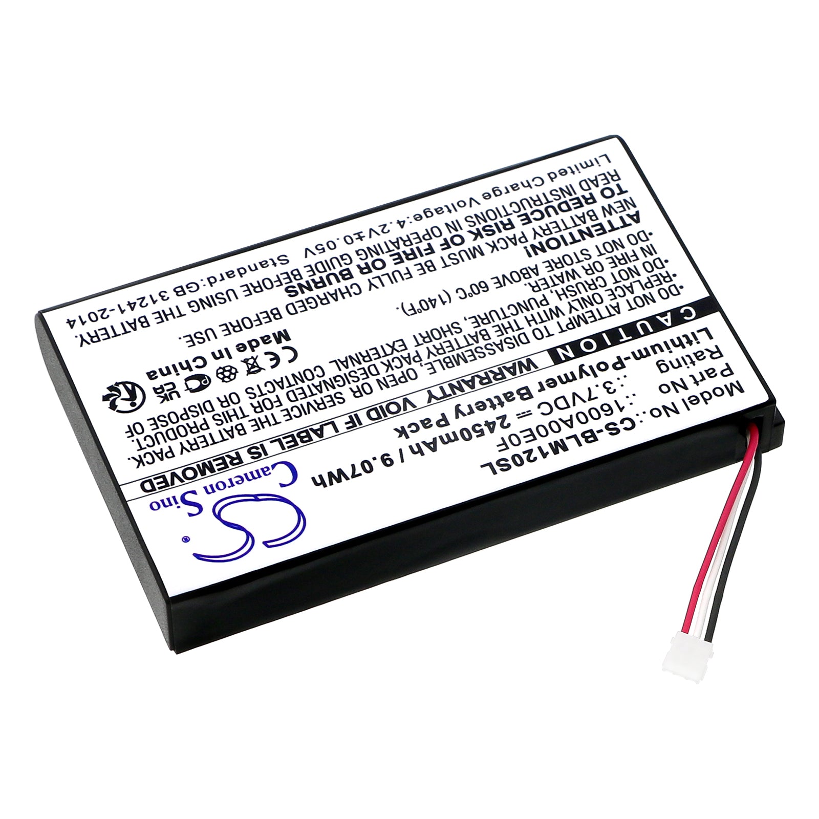 Li-Polymer, Equipment, Survey, Test Battery fits Bosch Glm120c, Glm150-27c, 3.7V, 2450mAh Equipment, Survey, Test Cameron Sino Technology Limited