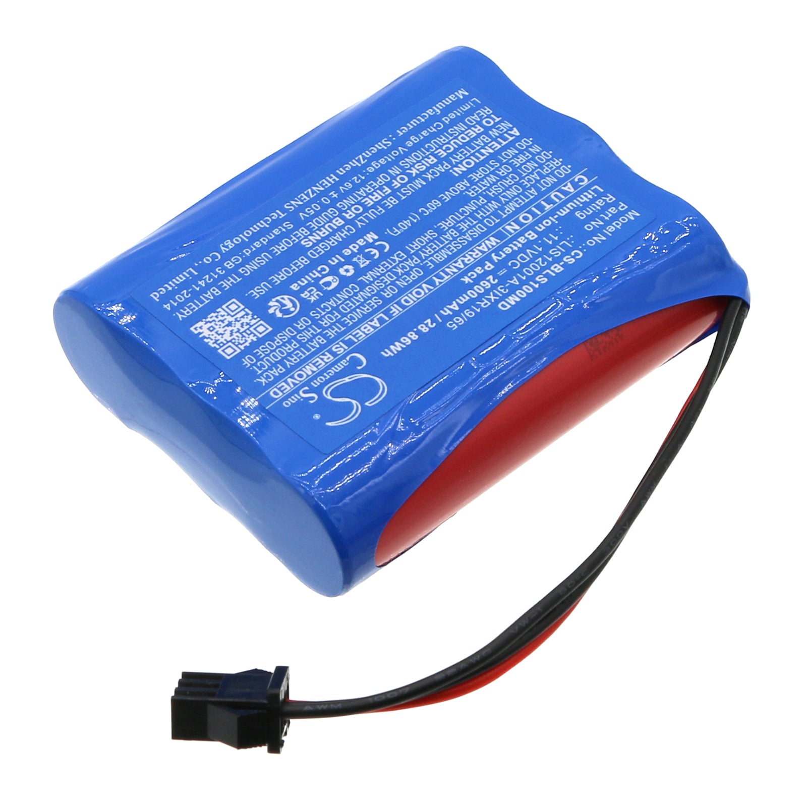 Li-ion, Medical Battery fits Biolight M10, S10, 11.1V, 2600mAh Medical Cameron Sino Technology Limited