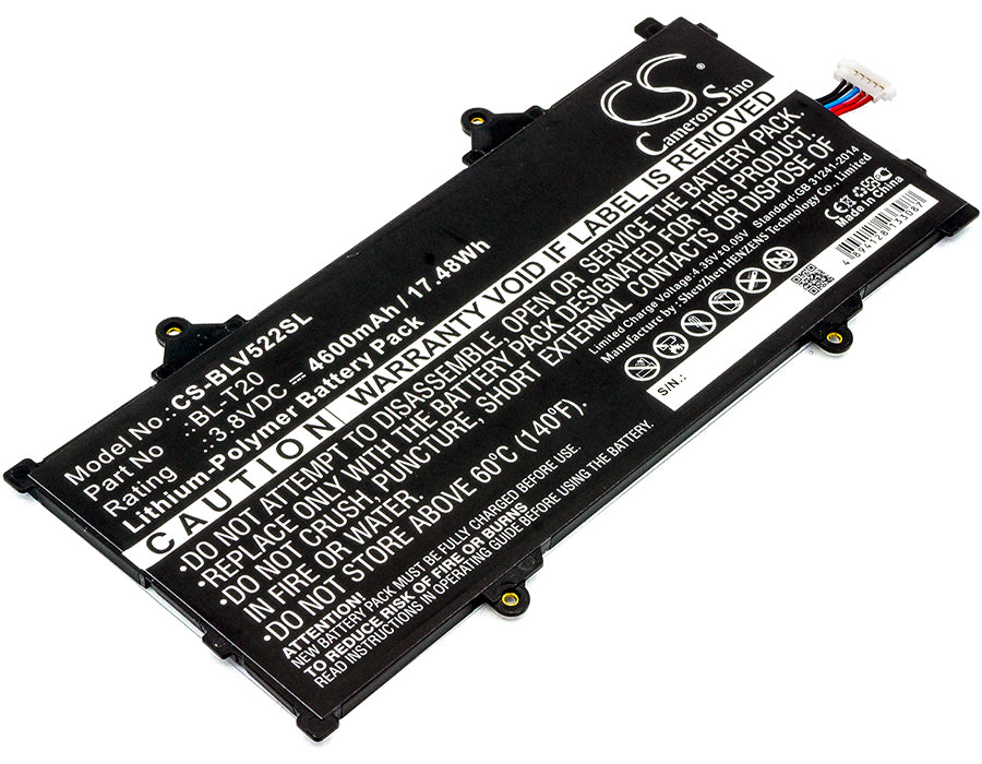 Li-Polymer, Tablet Battery fits Lg G Pad X 8.0, G Pad X 8.0 Lte, 3.8V, 4600mAh Tablet Cameron Sino Technology Limited