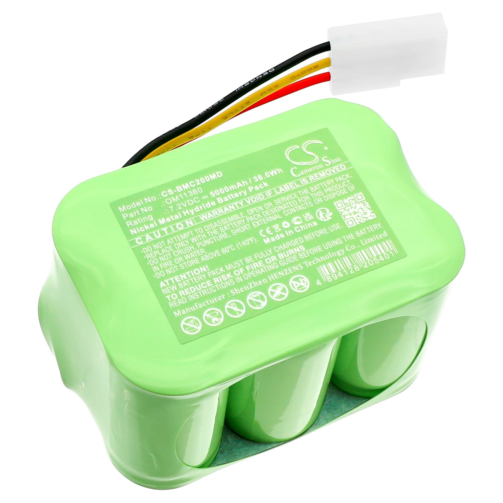 Ni-MH, Medical Battery fits Biomedical Crossvent 2i, Crossvent 2i+, 7.2V, 5000mAh Medical Cameron Sino Technology Limited