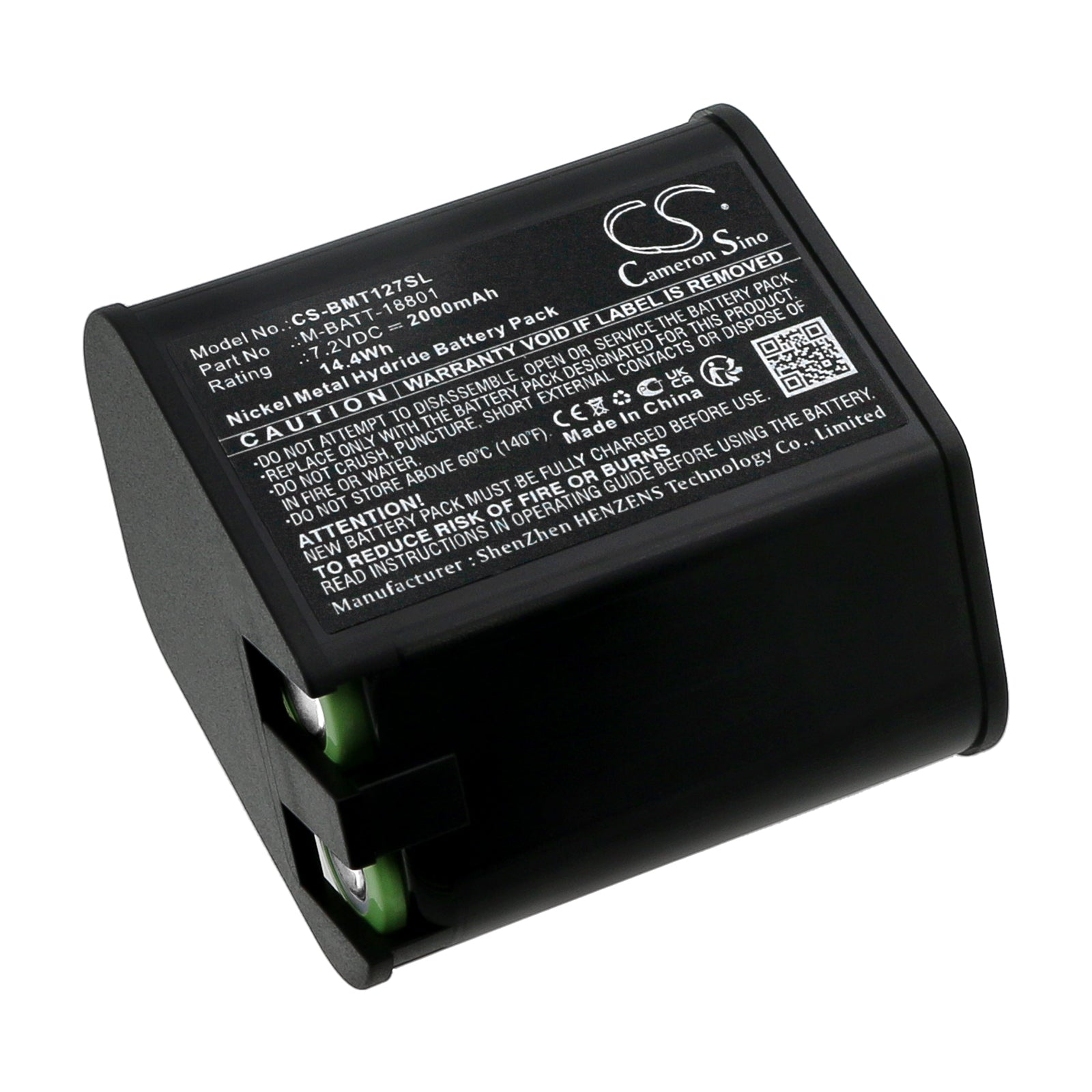 Ni-MH, Portable Printer Battery fits Brady Tls Pc Link, Tls Pc Link Thermal Labeling S, 7.2V, 2000mAh Portable Printer Cameron Sino Technology Limited