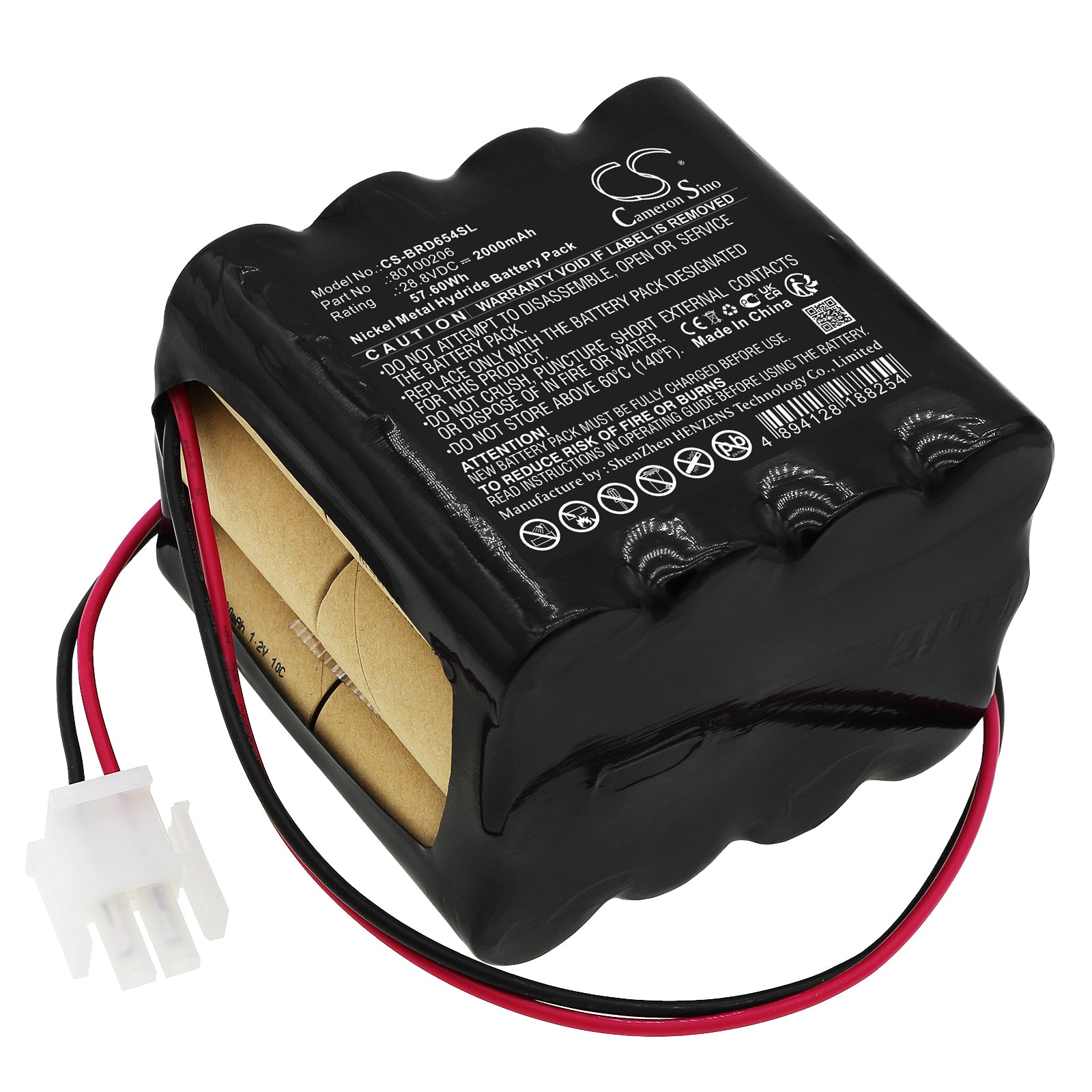 Ni-MH, Automatic Doors Battery fits Besam Rdb 654184, 28.8V, 2000mAh Automatic Doors Cameron Sino Technology Limited