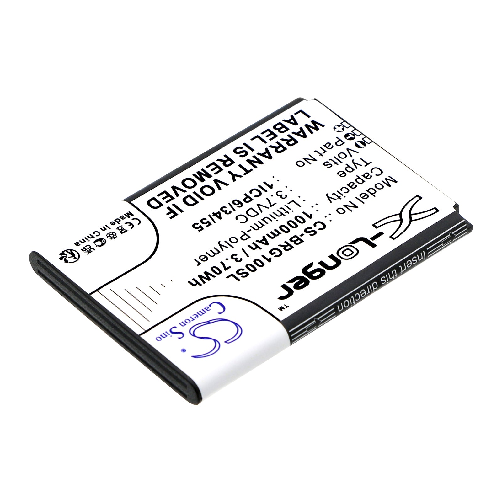 Li-Polymer, Mobile, SmartPhone Battery fits Brondi Amico Gentile, 3.7V, 1000mAh Mobile, SmartPhone Cameron Sino Technology Limited