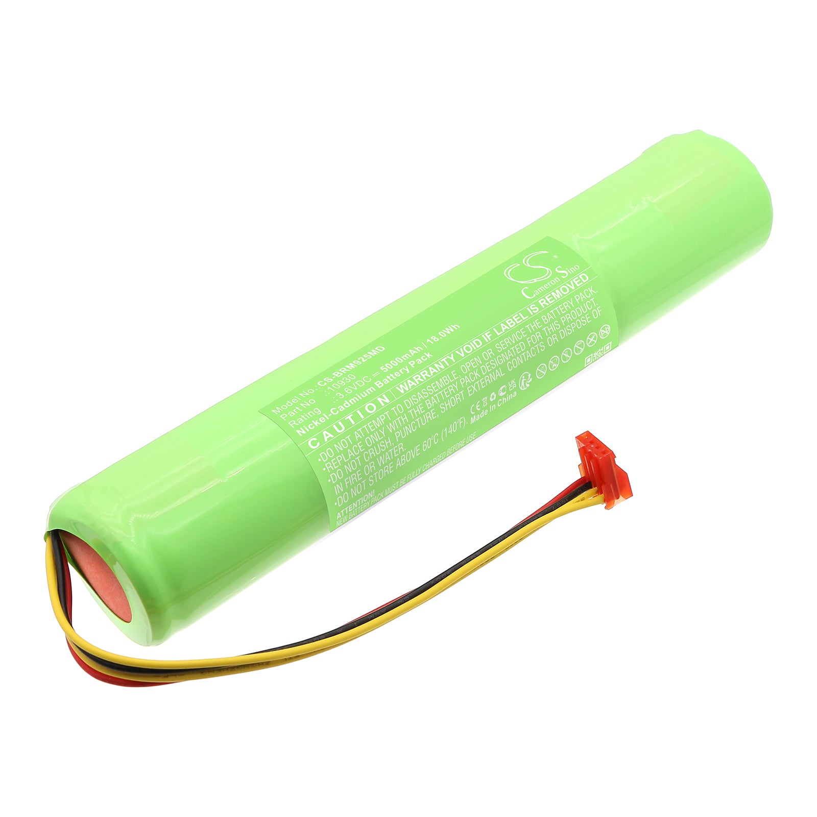 3.6V, Ni-CD, 5000mAh, Battery fits Bard Medsystems Harvard Syringe Pump, 18Wh Medical Cameron Sino Technology Limited