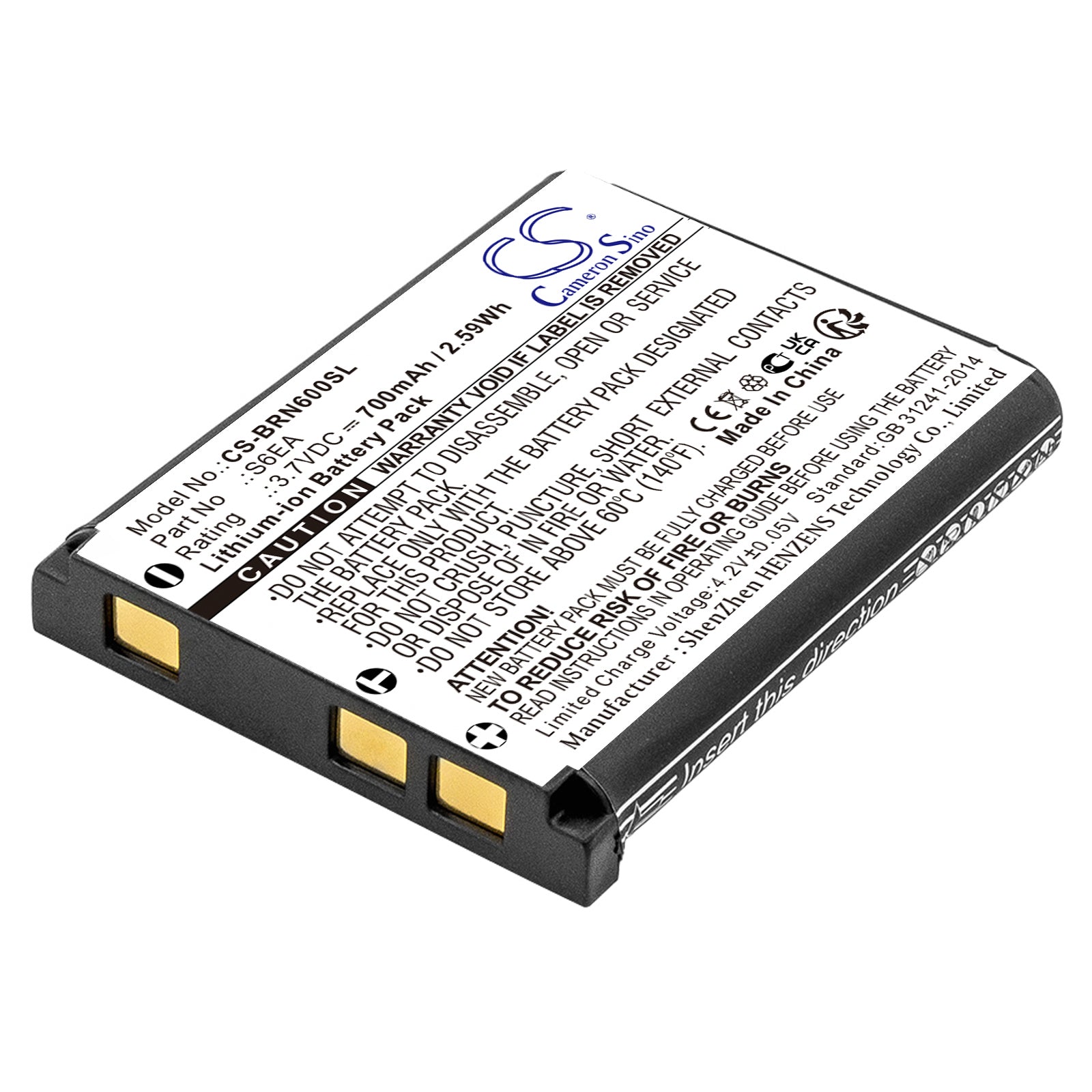 Li-ion, GPS, Navigator Battery fits Bosch Nyon, Nyon Bordcomputer, 3.7V, 700mAh GPS, Navigator Cameron Sino Technology Limited