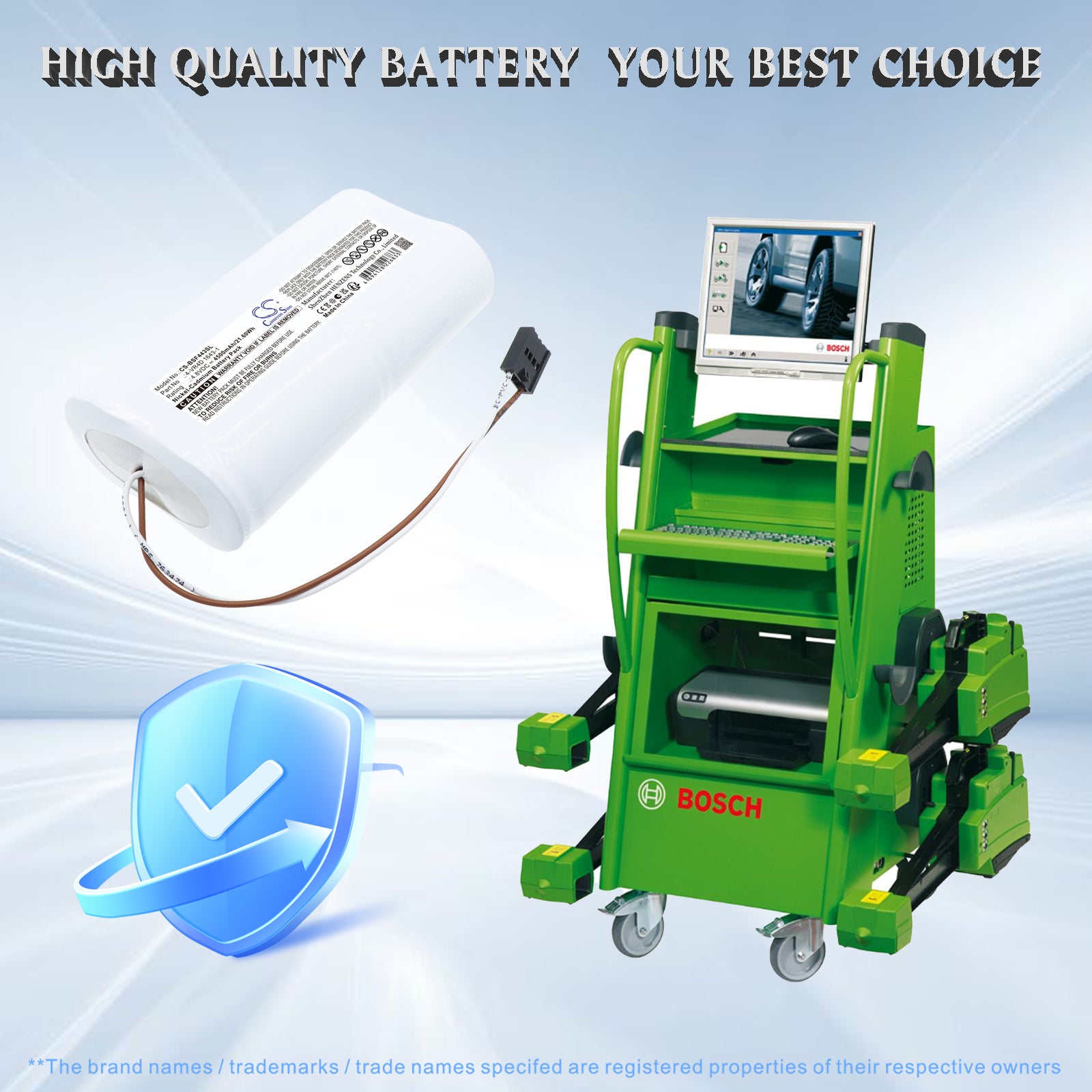 4.8V, Ni-CD, 4500mAh, Battery fits BOSCH 680 S, FACOM GTR68, 21.60Wh Equipment, Survey, Test Cameron Sino Technology Limited