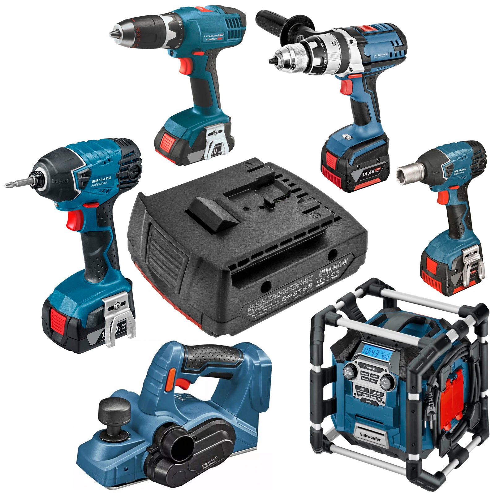 Li-ion, Power Tools Battery fits Bosch Ddb180-02, Gdr 1080-li, 14.4V, 2000mAh Power Tools Cameron Sino Technology Limited