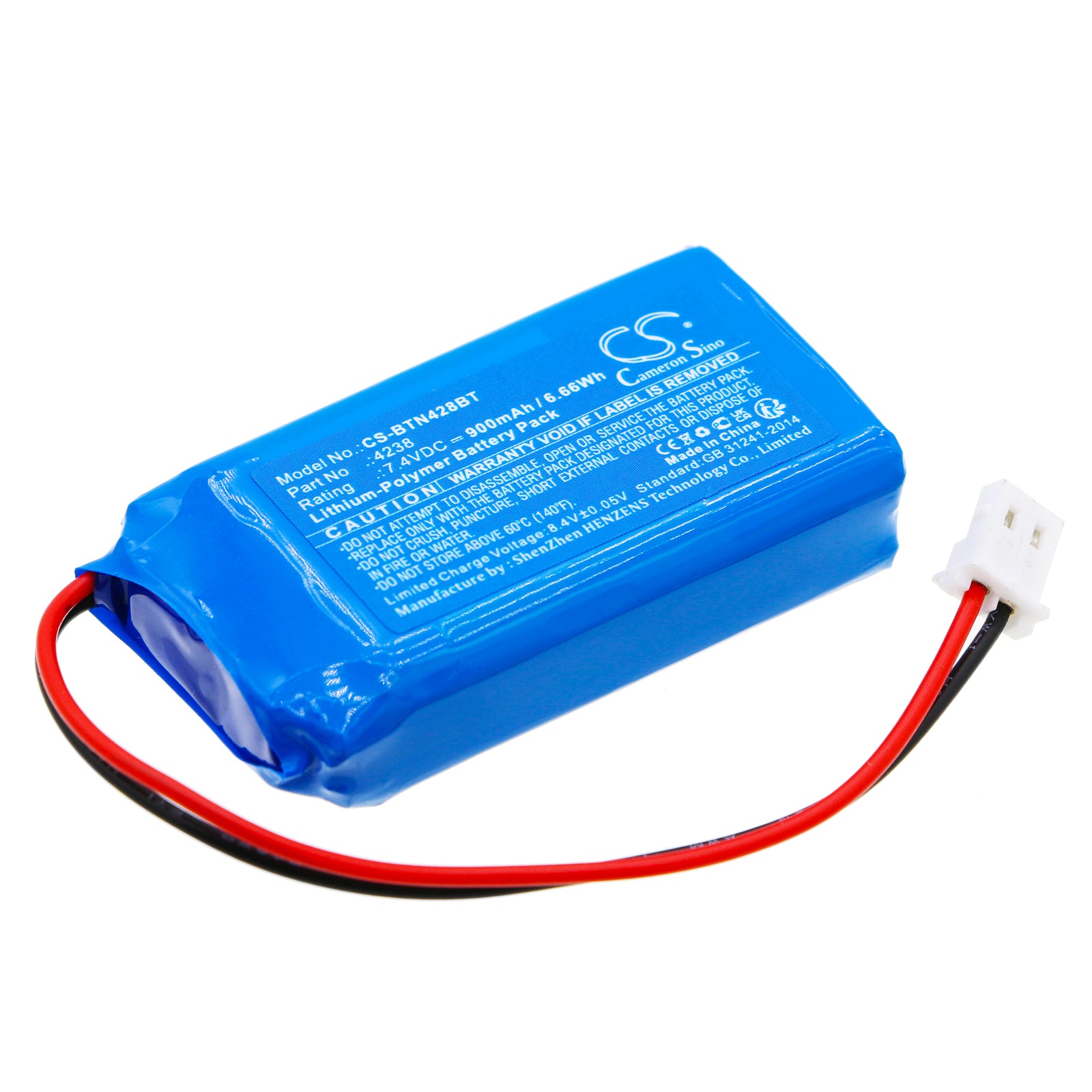 Li-Polymer, Alarm System Battery fits Bticino 4216, 4280, 7.4V, 900mAh Alarm System Cameron Sino Technology Limited
