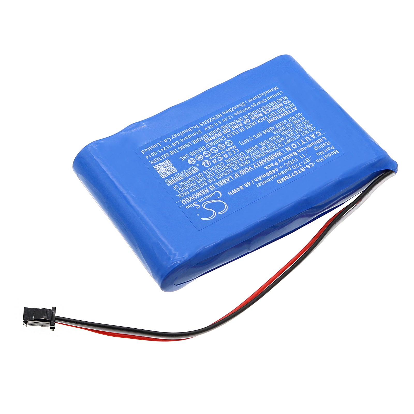 Li-ion, Medical Battery fits Bistos Bt740 Pulse Oximeter, Bt-740 Pulse Oximeter, 11.1V, 4400mAh Medical Cameron Sino Technology Limited