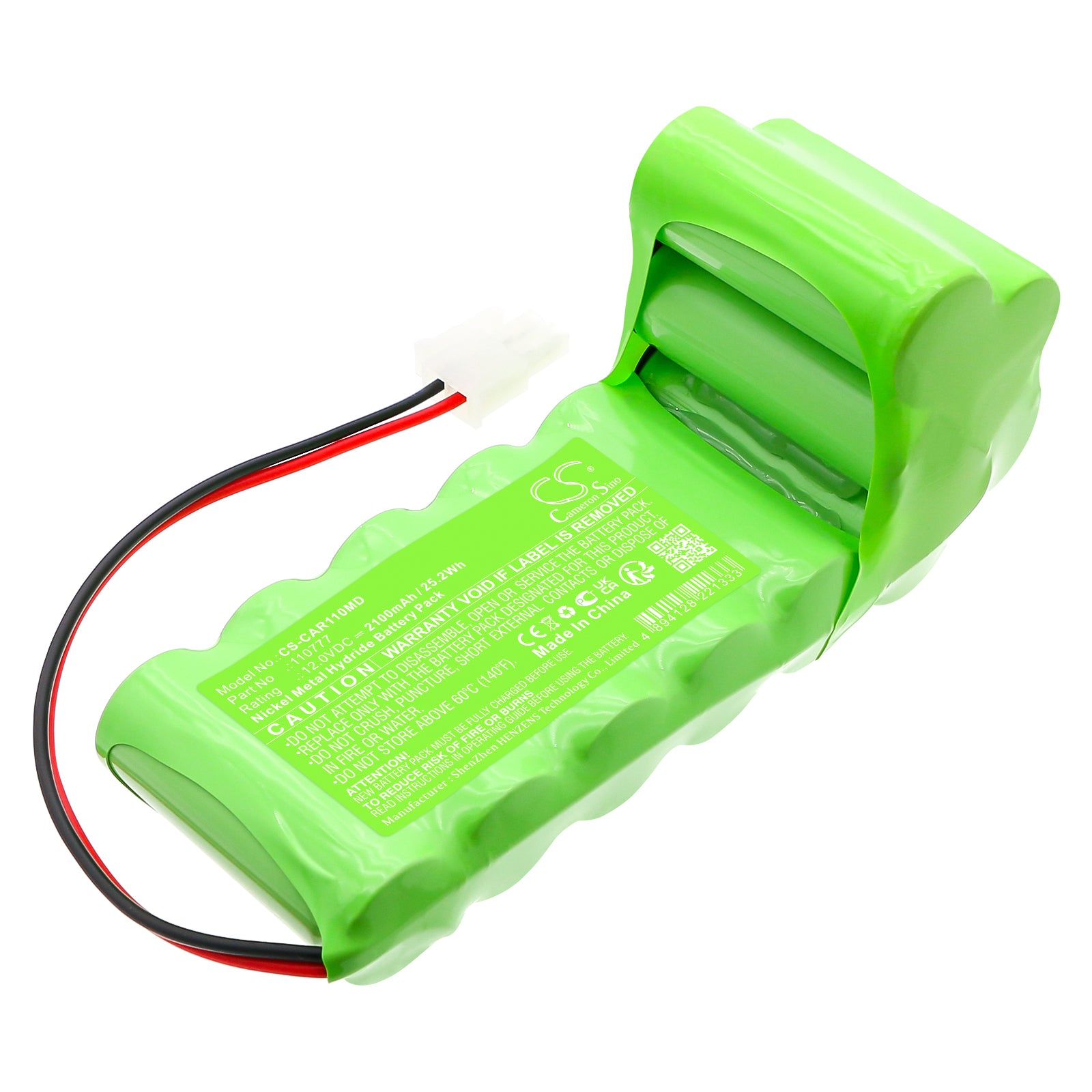 12V, Ni-MH, 2100mAh, Battery fits Cardioline ECG ELAN 1100, 25.2Wh Medical Cameron Sino Technology Limited