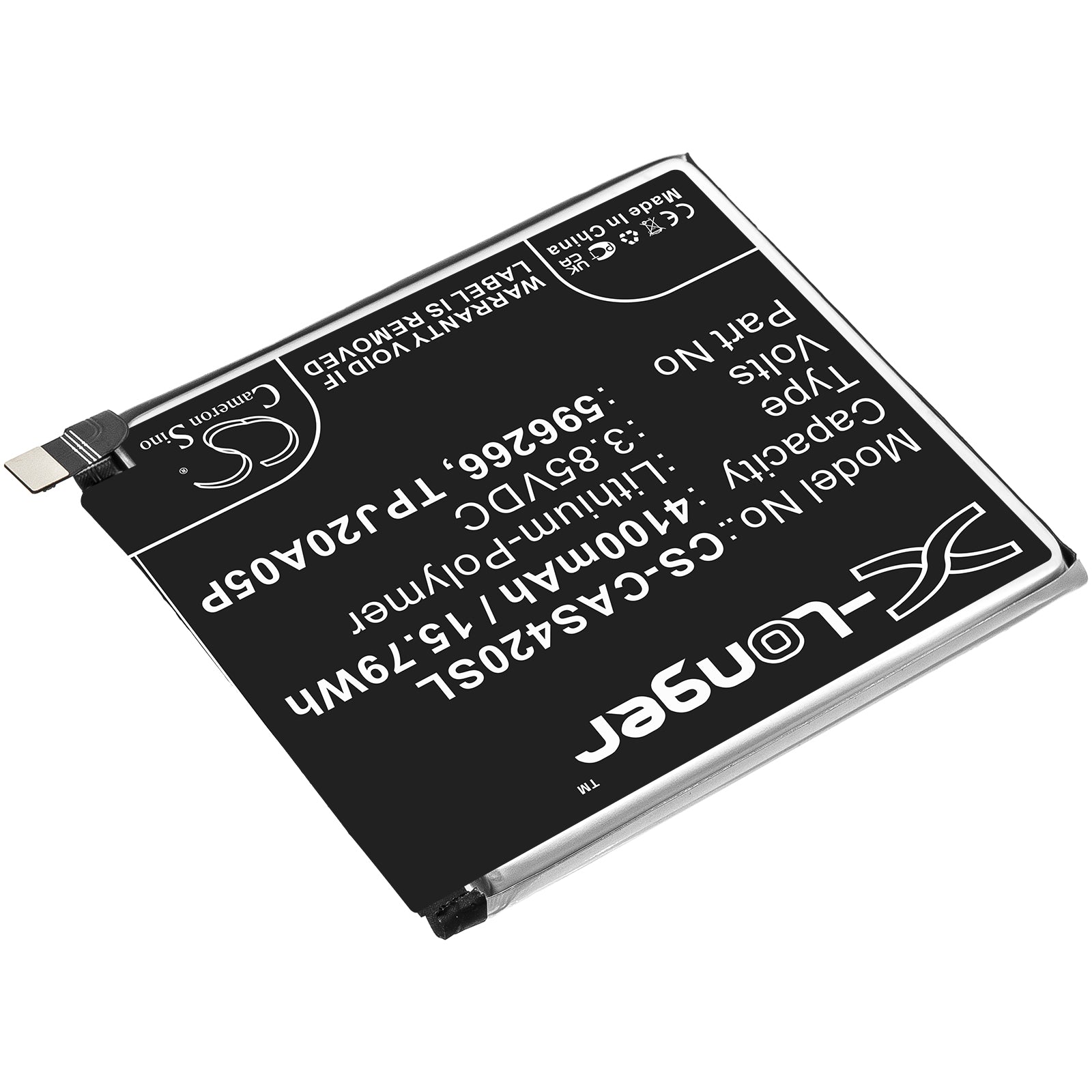 Li-Polymer, Mobile, SmartPhone Battery fits Cat S32, S42, 3.85V, 4100mAh Mobile, SmartPhone Cameron Sino Technology Limited