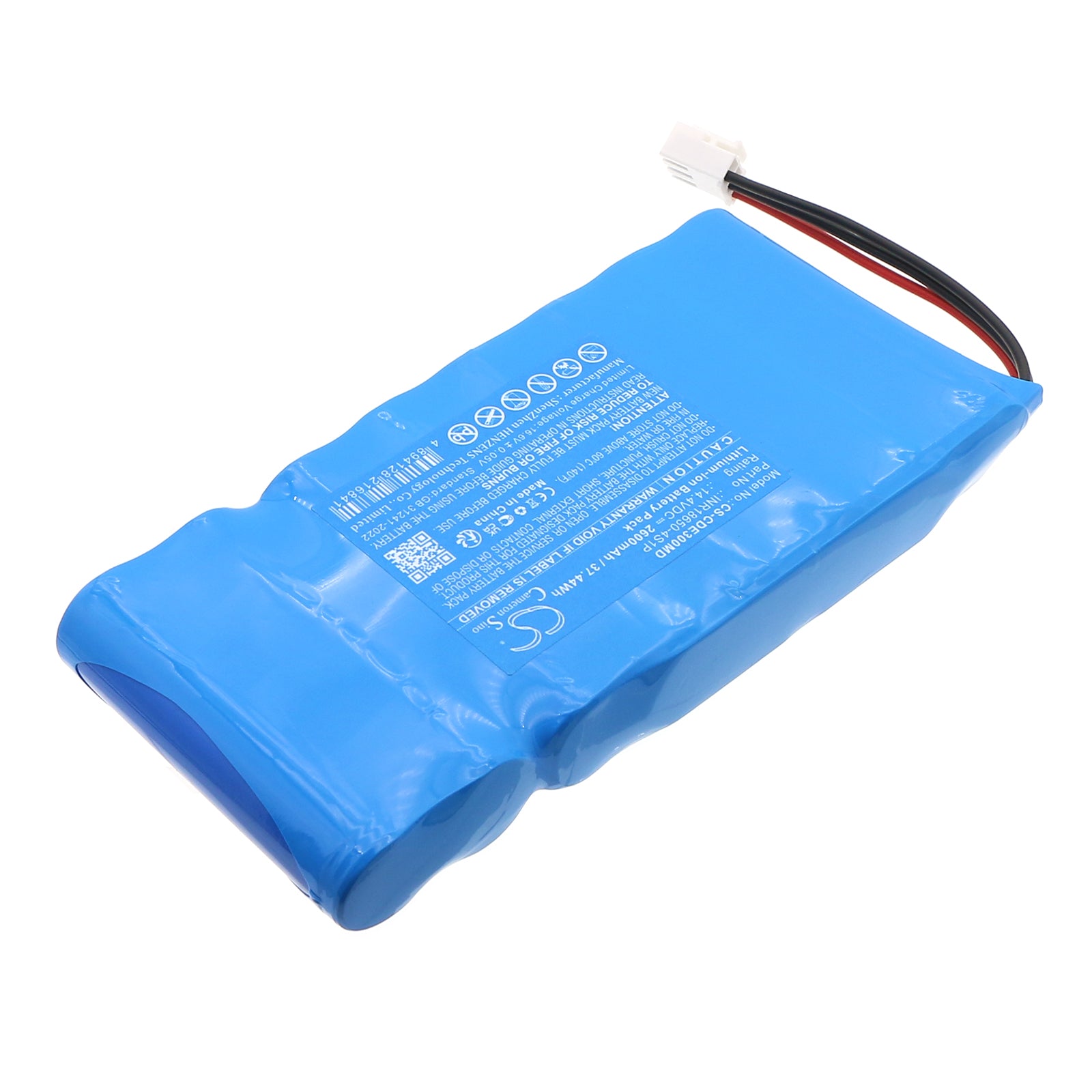 14.4V, Li-ion, 2600mAh, Battery fits Cardio E3, 37.44Wh Medical Cameron Sino Technology Limited