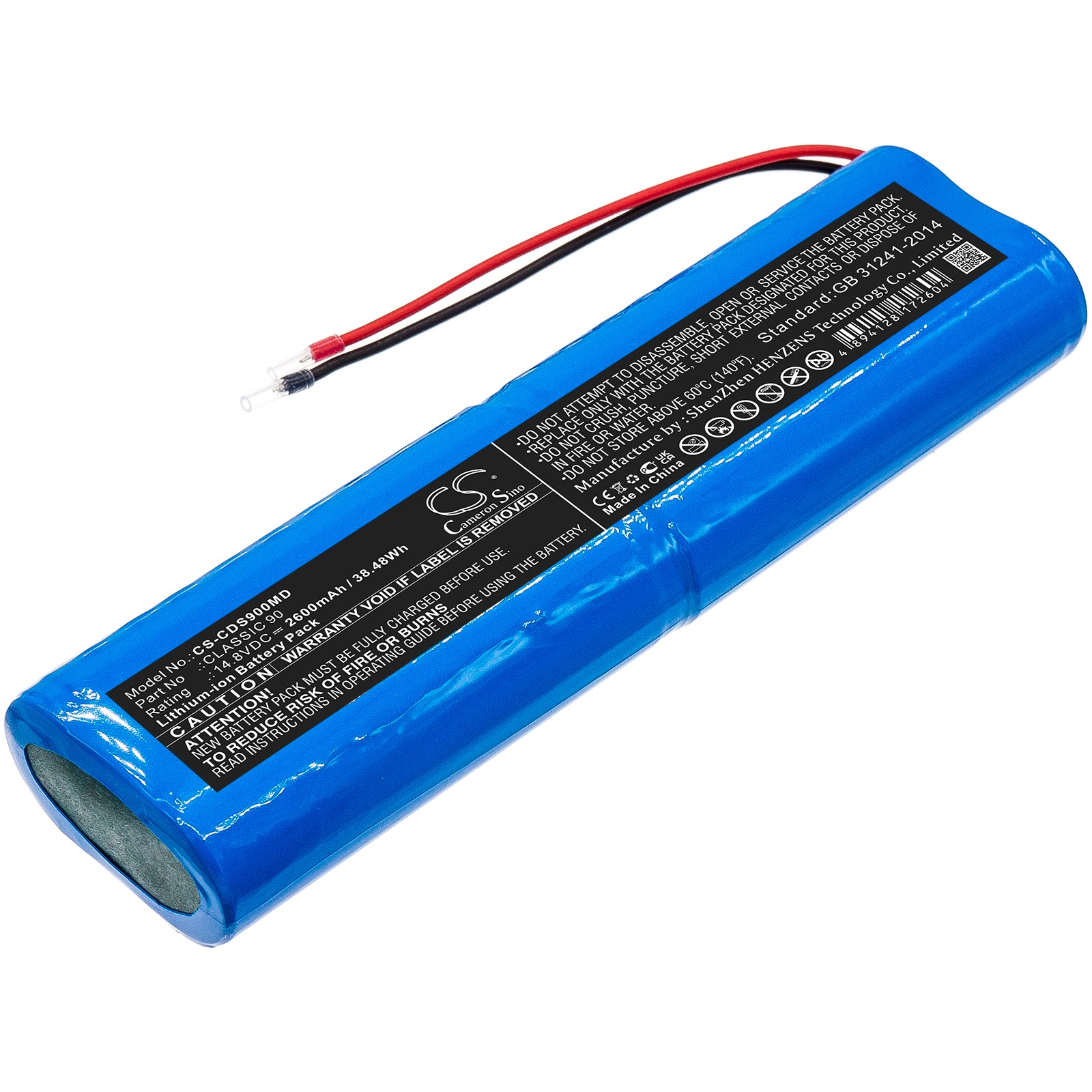 Li-ion, Medical Battery fits Creative Classic 90, 14.8V, 2600mAh Medical Cameron Sino Technology Limited