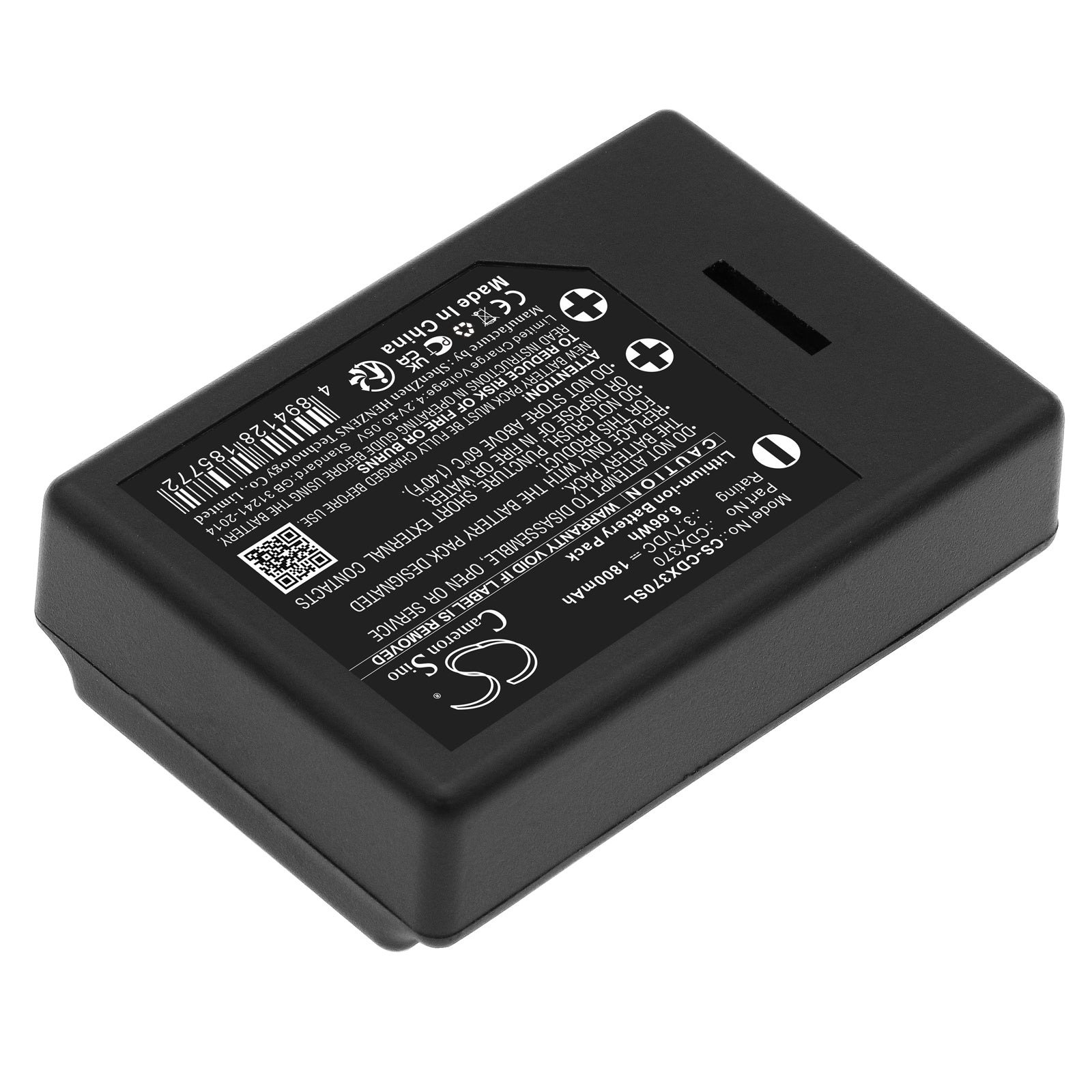 Li-ion, Thermal Camera Battery fits Cordex Cdx370, Toughpix Digitherm, 3.7V, 1800mAh Thermal Camera Cameron Sino Technology Limited