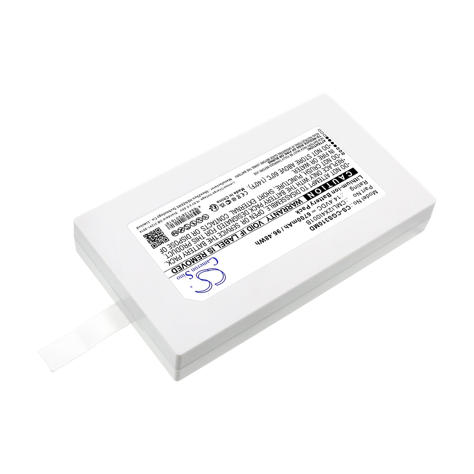 Li-ion, Medical Battery fits Comen V3, V3a, 14.4V, 6700mAh Medical Cameron Sino Technology Limited