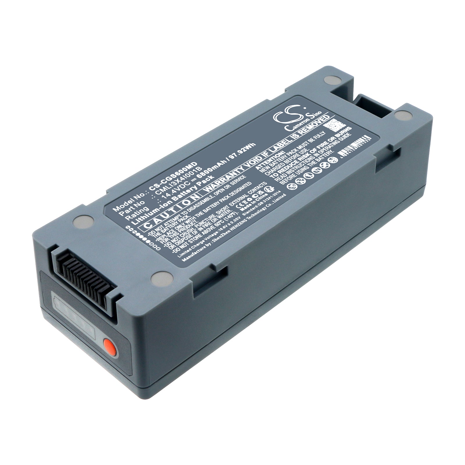 Li-ion, Medical Battery fits Comen S6, S6 Defibrillator, 14.4V, 6800mAh Medical Cameron Sino Technology Limited