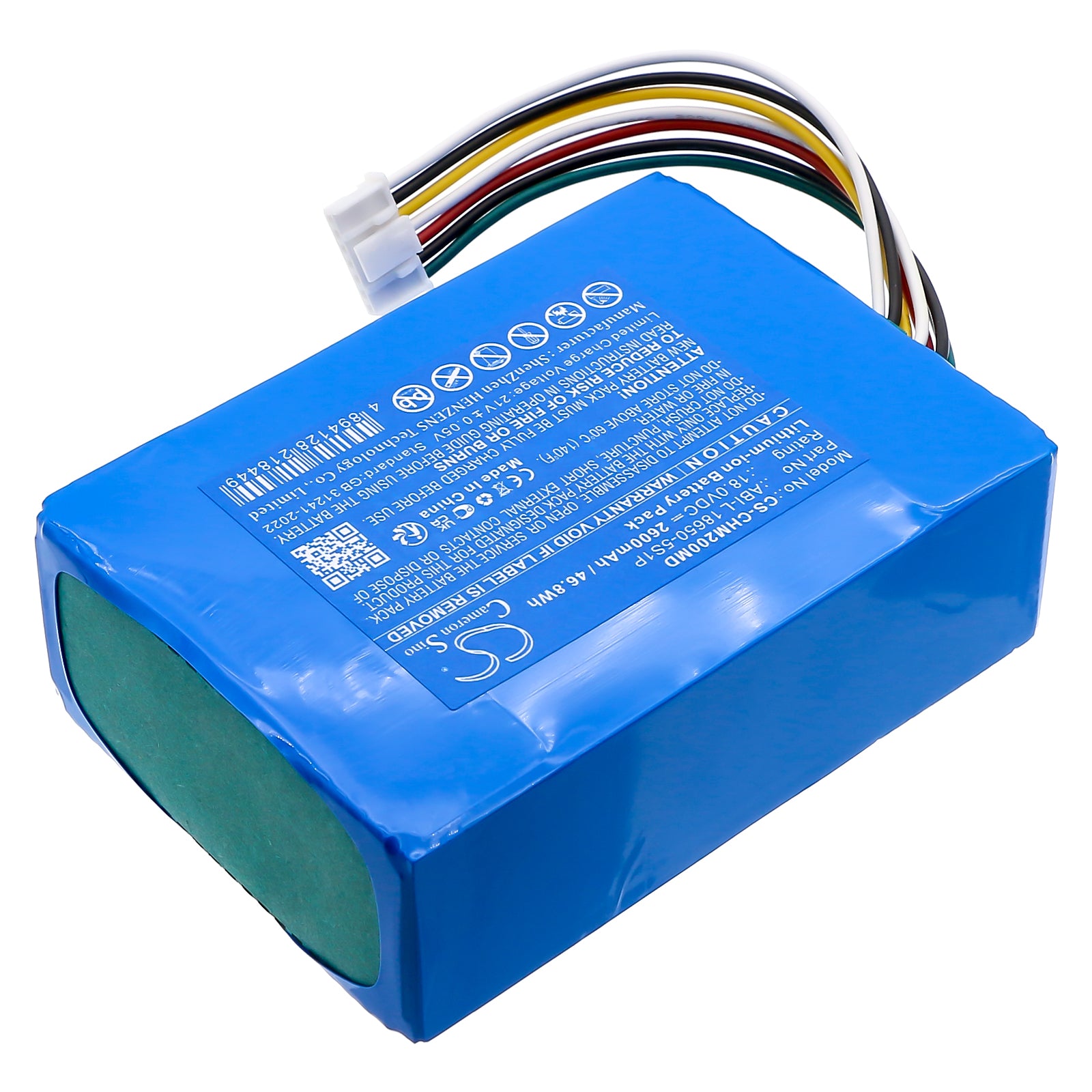 18V, Li-ion, 2600mAh, Battery fits Chattanooga Intelect Legend 2 Ultrasound, Intelect Mobile 2 Combo, 46.8Wh Medical Cameron Sino Technology Limited