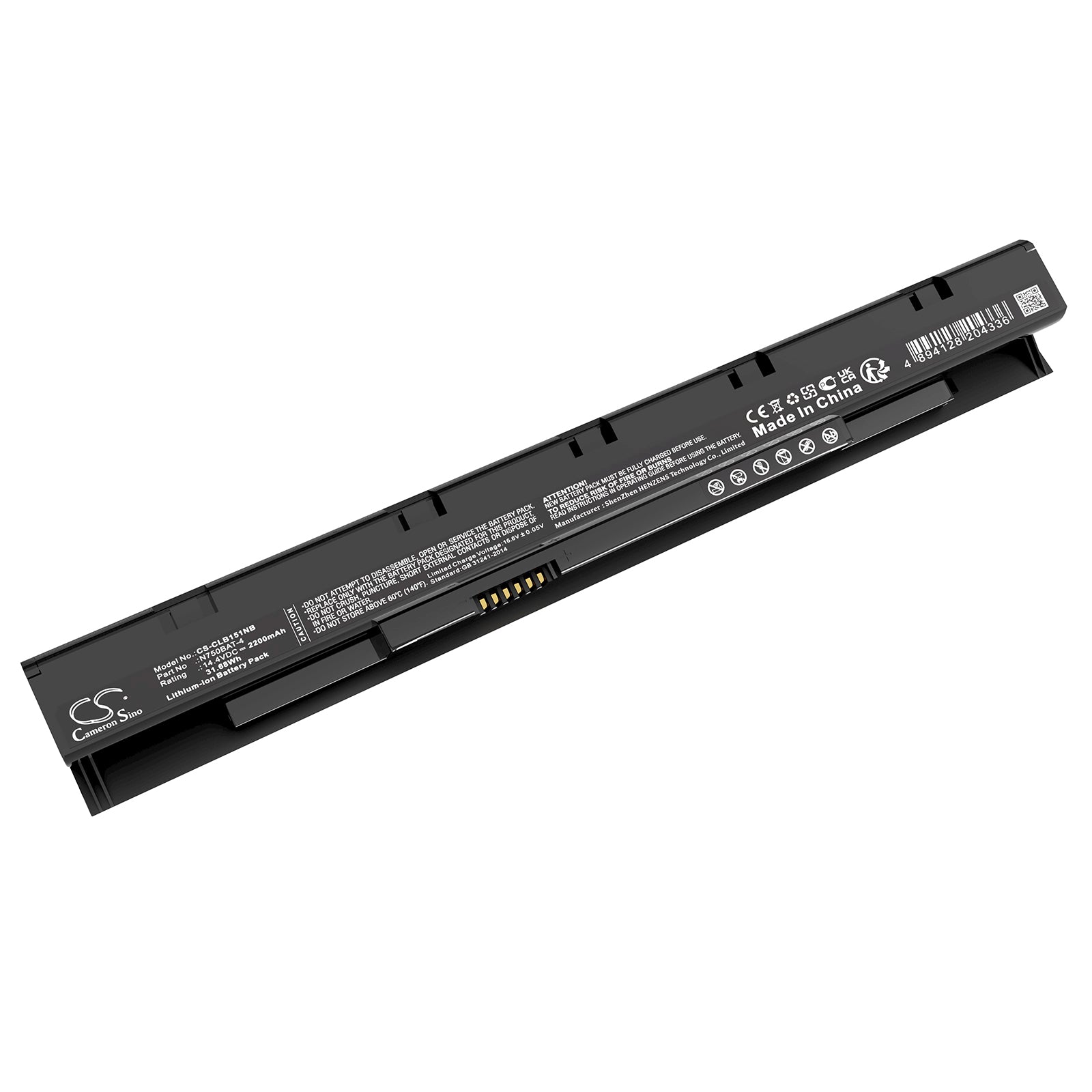 Li-ion, Notebook, Laptop Battery fits Ldlc Aurore N3u-8-s2, Wortmann Terra Mobile 1515, 14.4V, 2200mAh Notebook, Laptop Cameron Sino Technology Limited