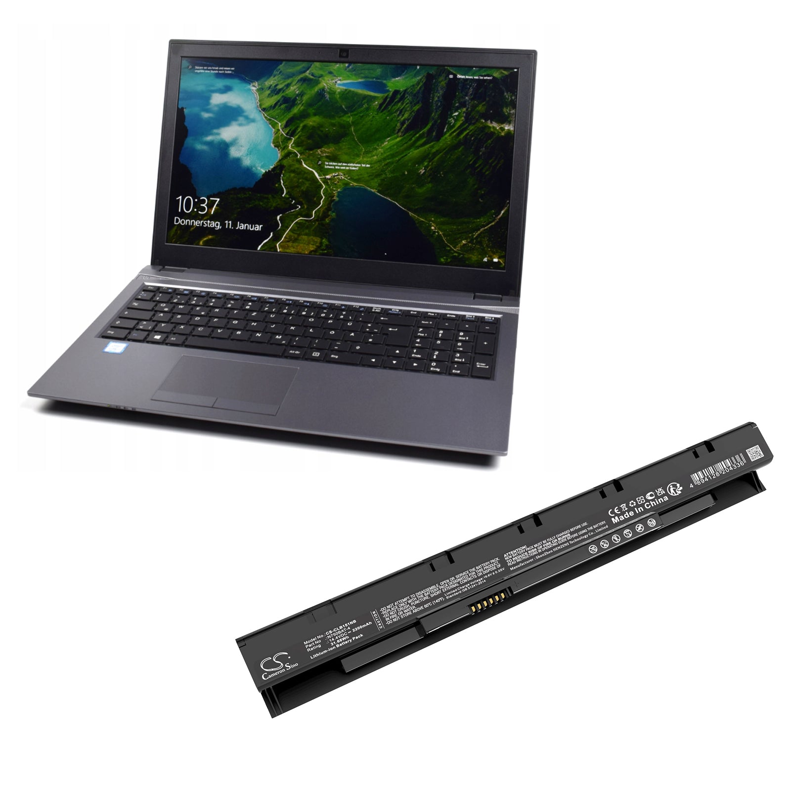Li-ion, Notebook, Laptop Battery fits Ldlc Aurore N3u-8-s2, Wortmann Terra Mobile 1515, 14.4V, 2200mAh Notebook, Laptop Cameron Sino Technology Limited