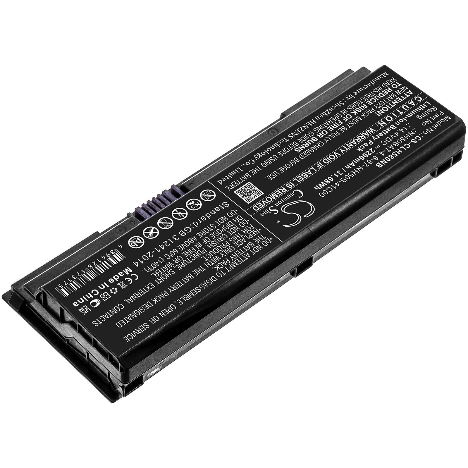 Li-ion, Notebook, Laptop Battery fits Clevo Nh50ed, Nh50ra, 14.4V, 2200mAh Notebook, Laptop Cameron Sino Technology Limited