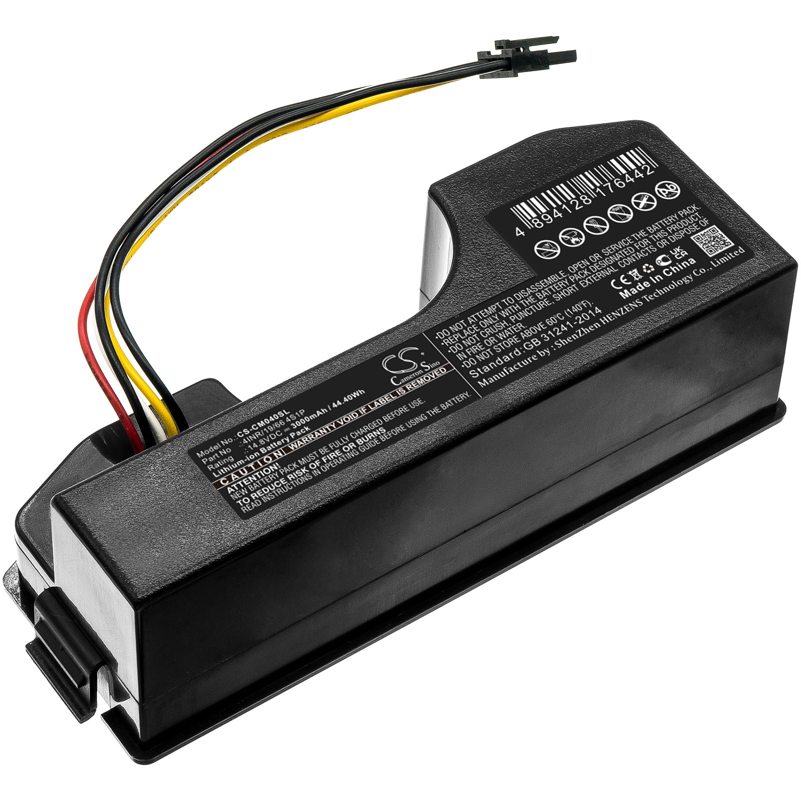 Li-ion, Battery Pack Battery fits Custom Battery Packs, 14.8V, 3000mAh Battery Pack Cameron Sino Technology Limited
