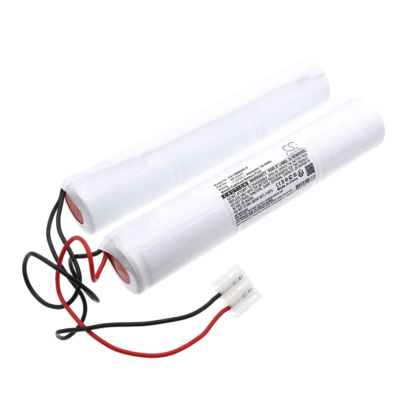 Ni-CD, Emergency Lighting Battery fits Candelux M-ba 8-65.3, 7.2V, 4000mAh Emergency Lighting Cameron Sino Technology Limited