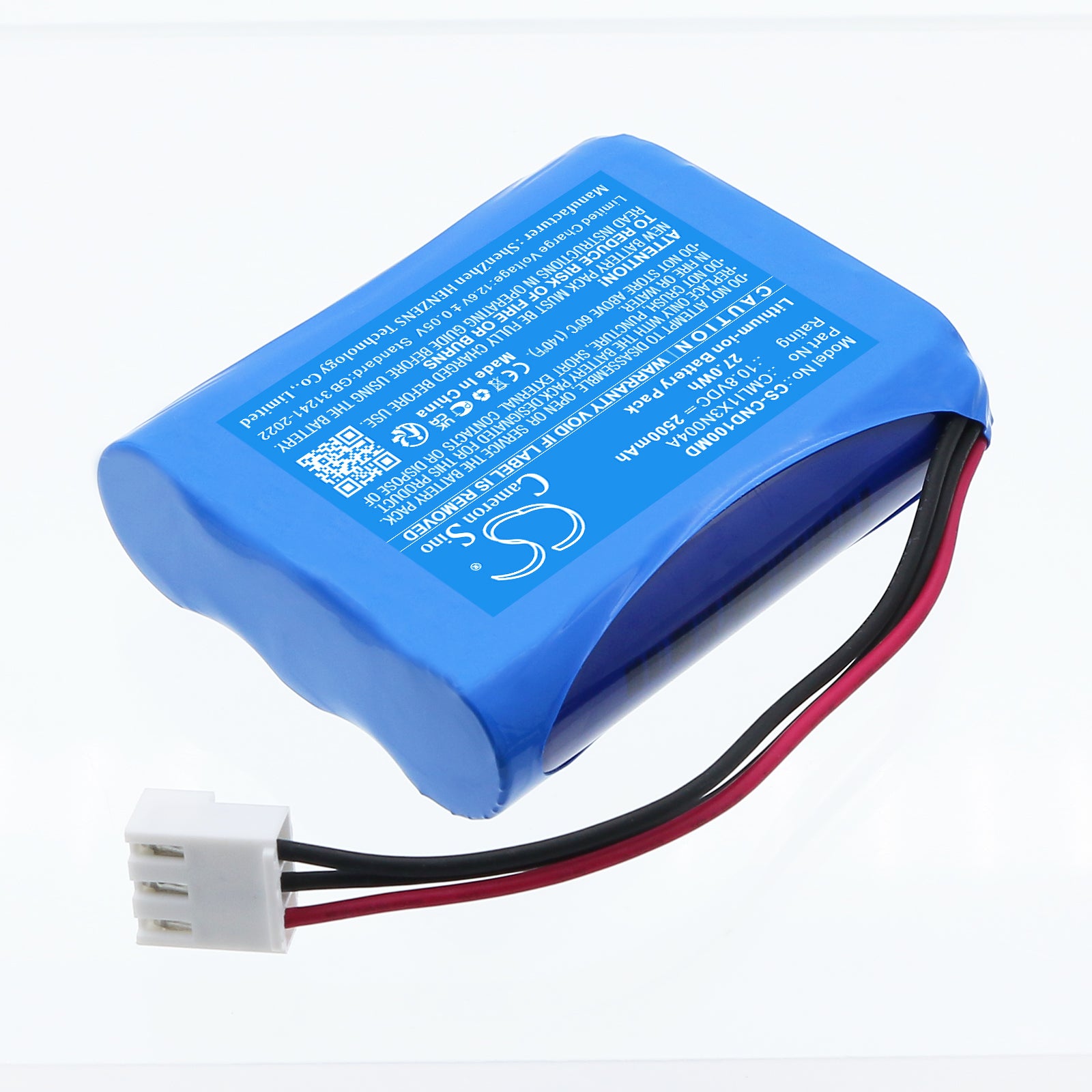 10.8V, Li-ion, 2500mAh, Battery fits COMEN ND10 Monitor, ND10A Monitor, 27Wh Medical Cameron Sino Technology Limited