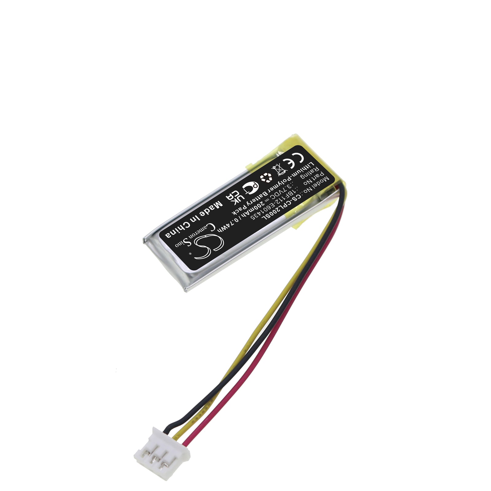 Li-Polymer, GPS, Navigator Battery fits Calamp Lmu-200, Lmu-300, 3.7V, 200mAh GPS, Navigator Cameron Sino Technology Limited