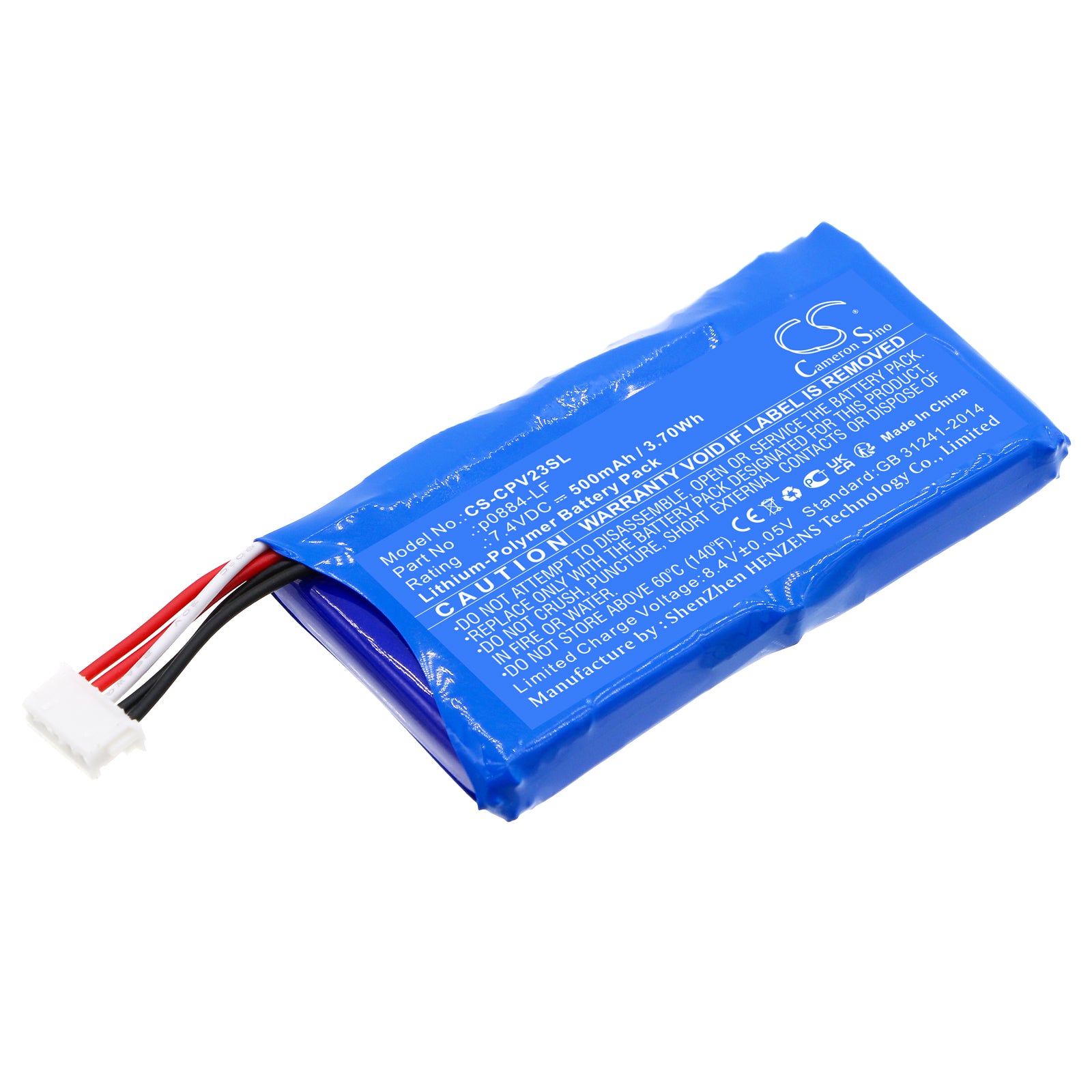 Li-Polymer, Printer Battery fits Canon Inspic, Pv123, 7.4V, 500mAh Printer Cameron Sino Technology Limited