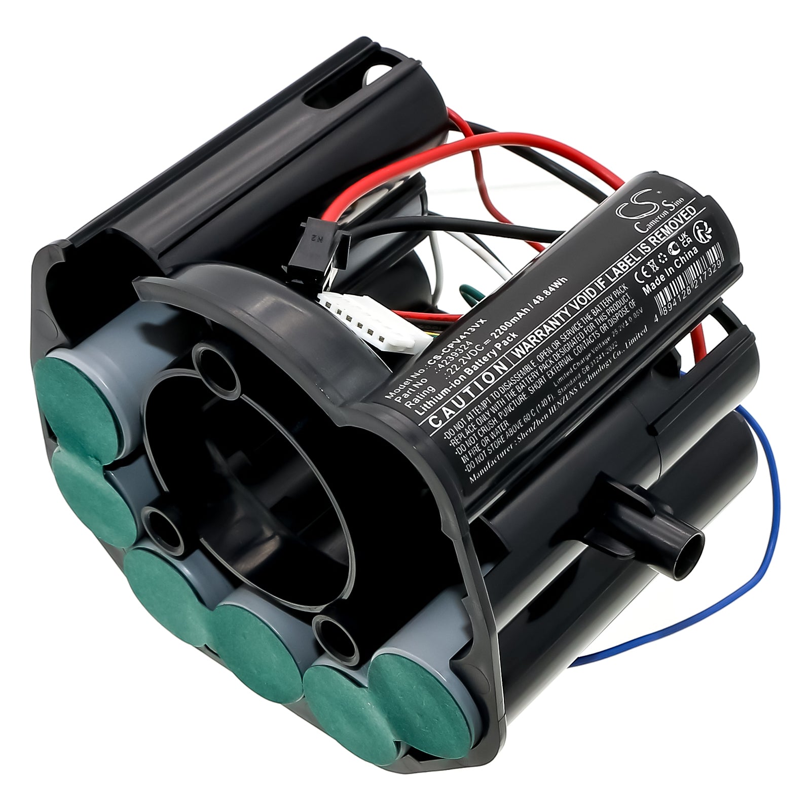 22.2V, Li-ion, 2200mAh, Battery fits Concept VP4136 2in1(6 pin), 48.84Wh Vacuum Cameron Sino Technology Limited