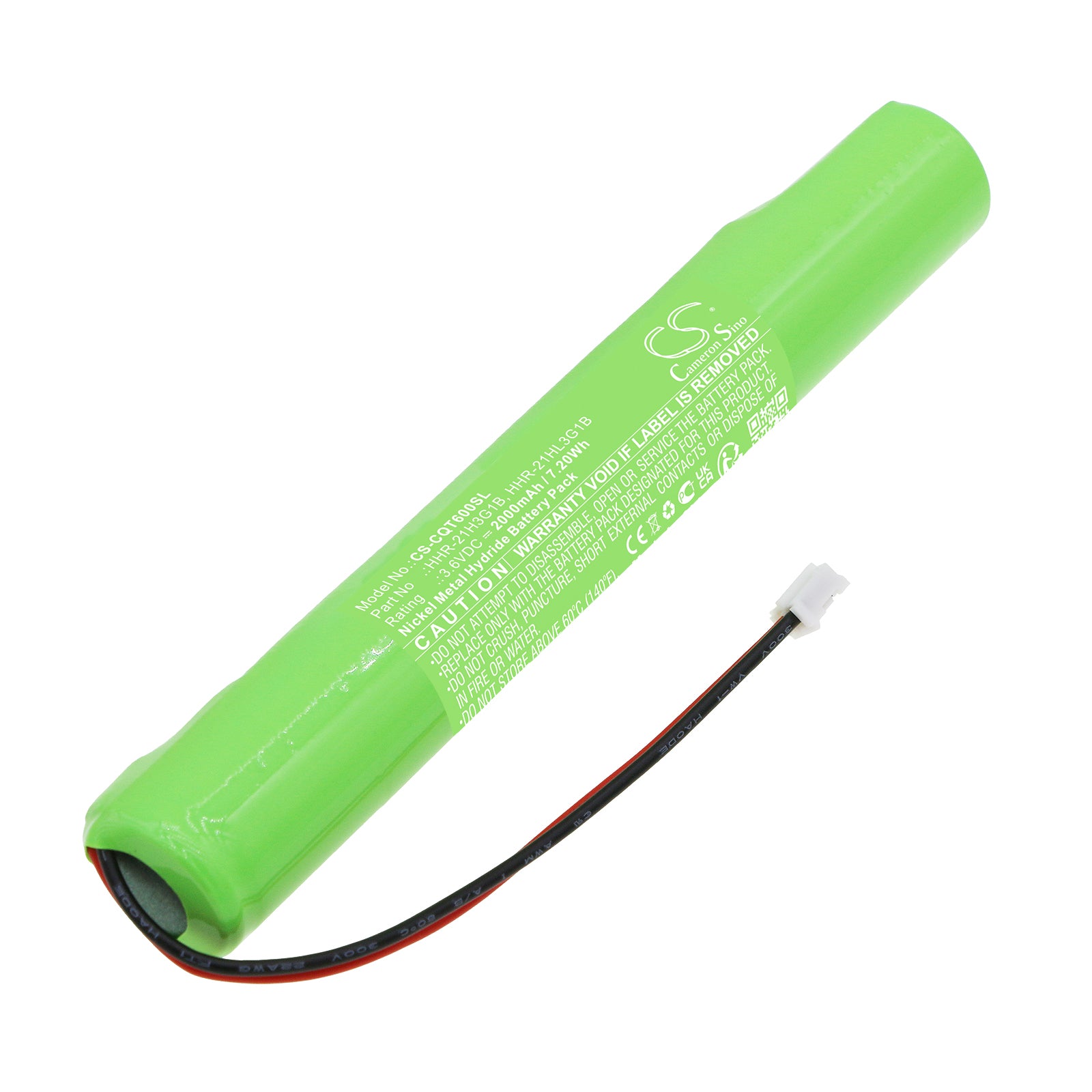 Ni-MH, Payment Terminal Battery fits Casio Qt-6000, Qt-6100, 3.6V, 2000mAh Payment Terminal Cameron Sino Technology Limited