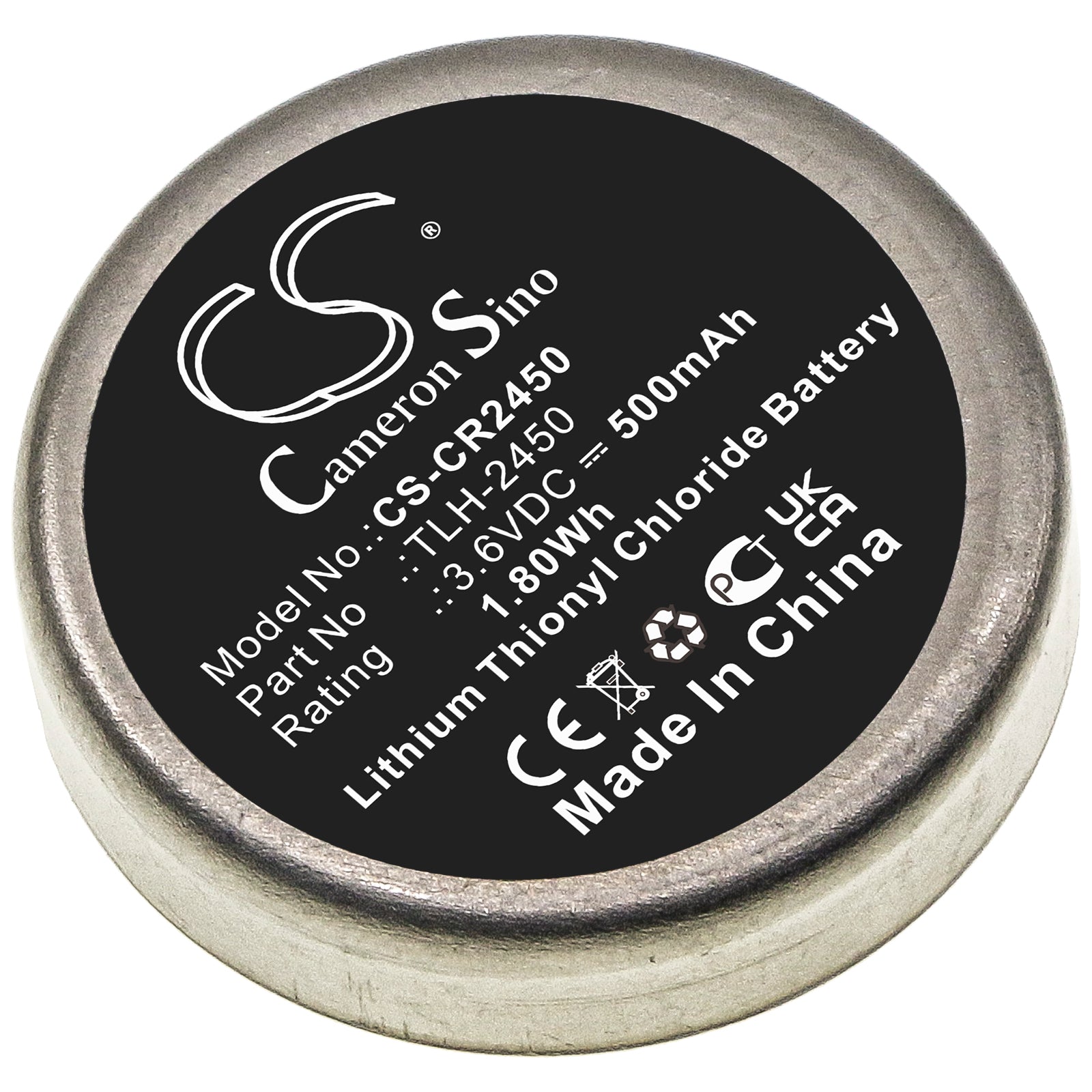 Li-SOCl2, Equipment, Survey, Test Battery fits Testo 184-t4, 3.6V, 500mAh Equipment, Survey, Test Cameron Sino Technology Limited
