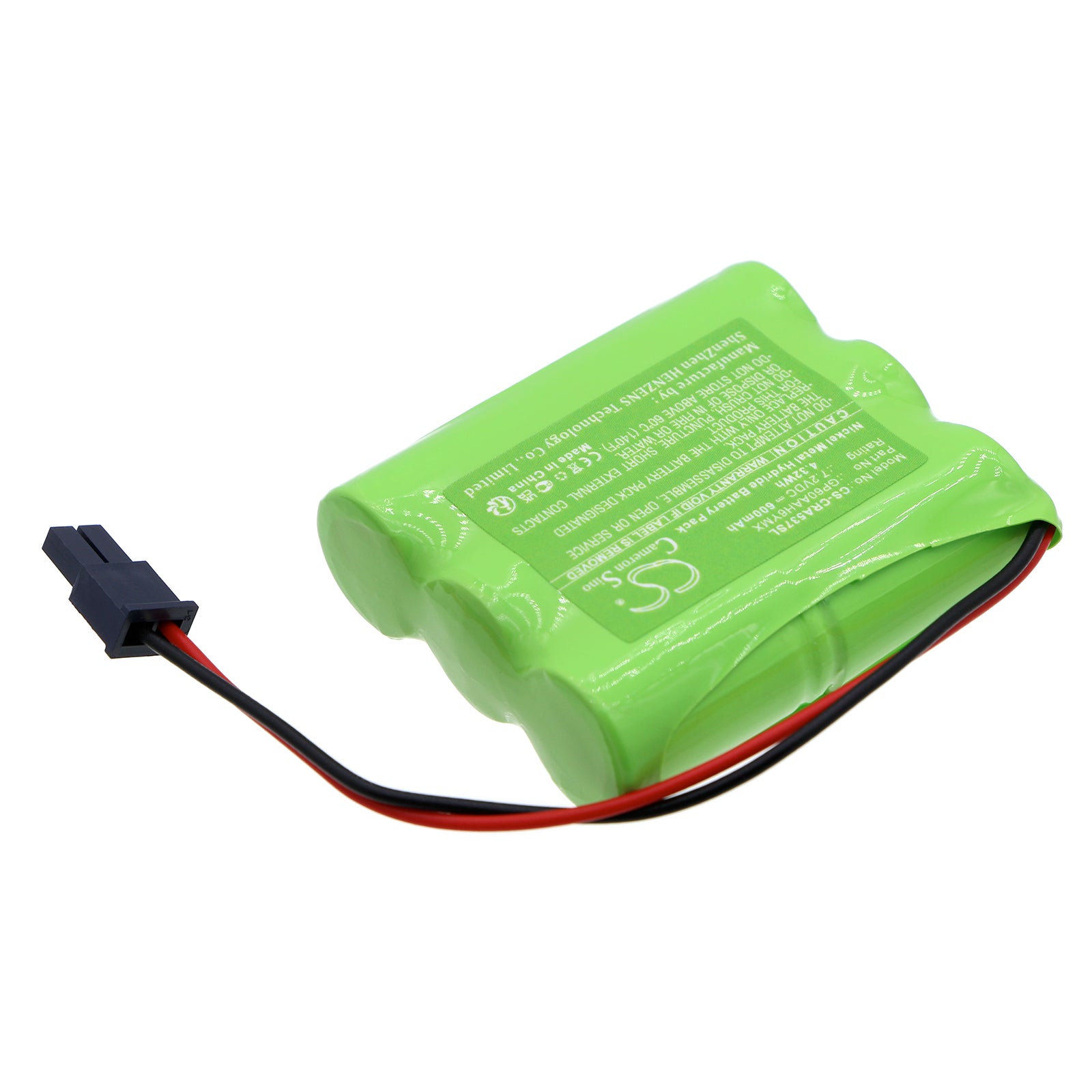 Ni-MH, Siren Alarm Battery fits Cobra 5370, 5370 Alarm Sounder, 7.2V, 600mAh Siren Alarm Cameron Sino Technology Limited