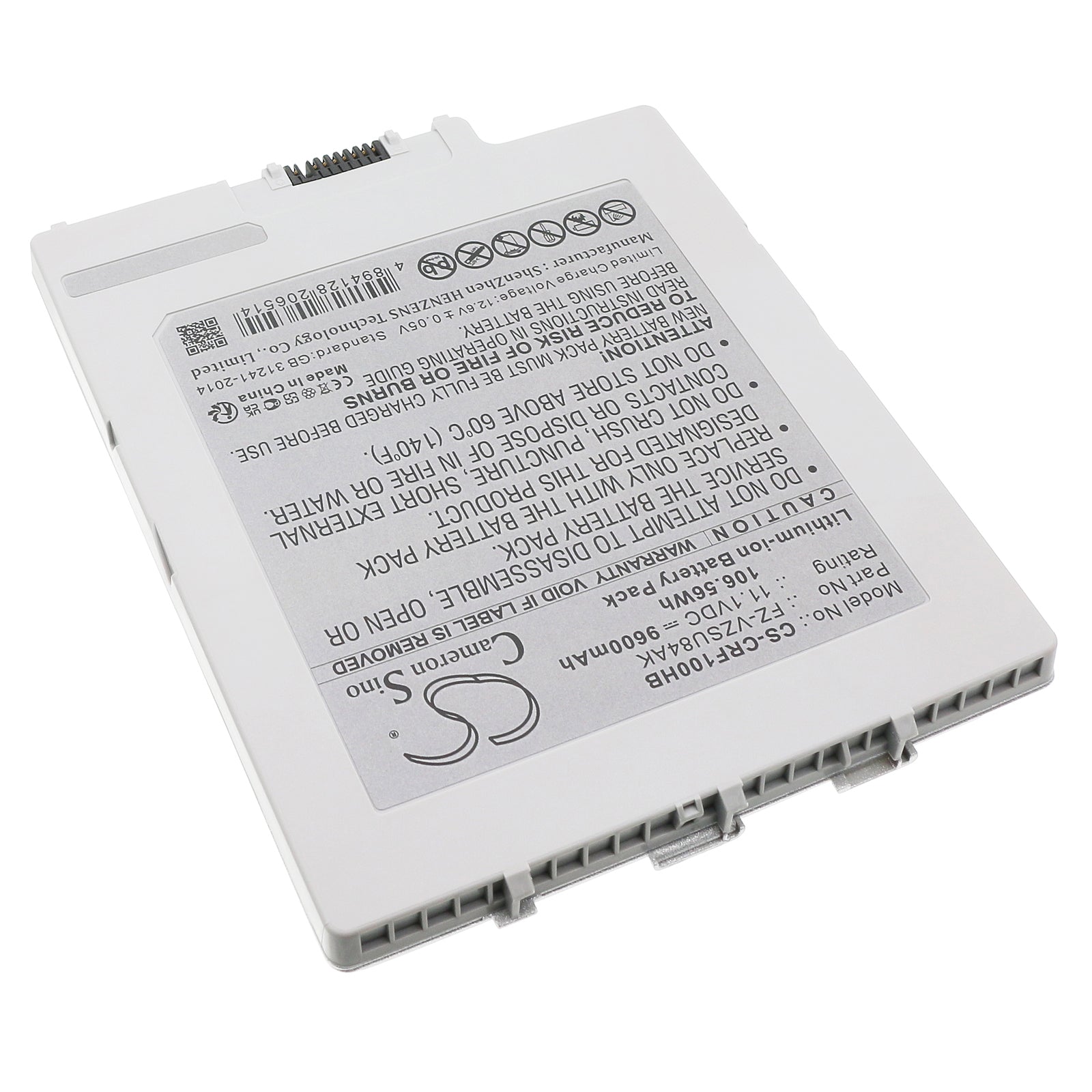 Li-ion, Notebook, Laptop Battery fits Panasonic Fz-g1a, Fz-g1b, 11.1V, 9600mAh Notebook, Laptop Cameron Sino Technology Limited