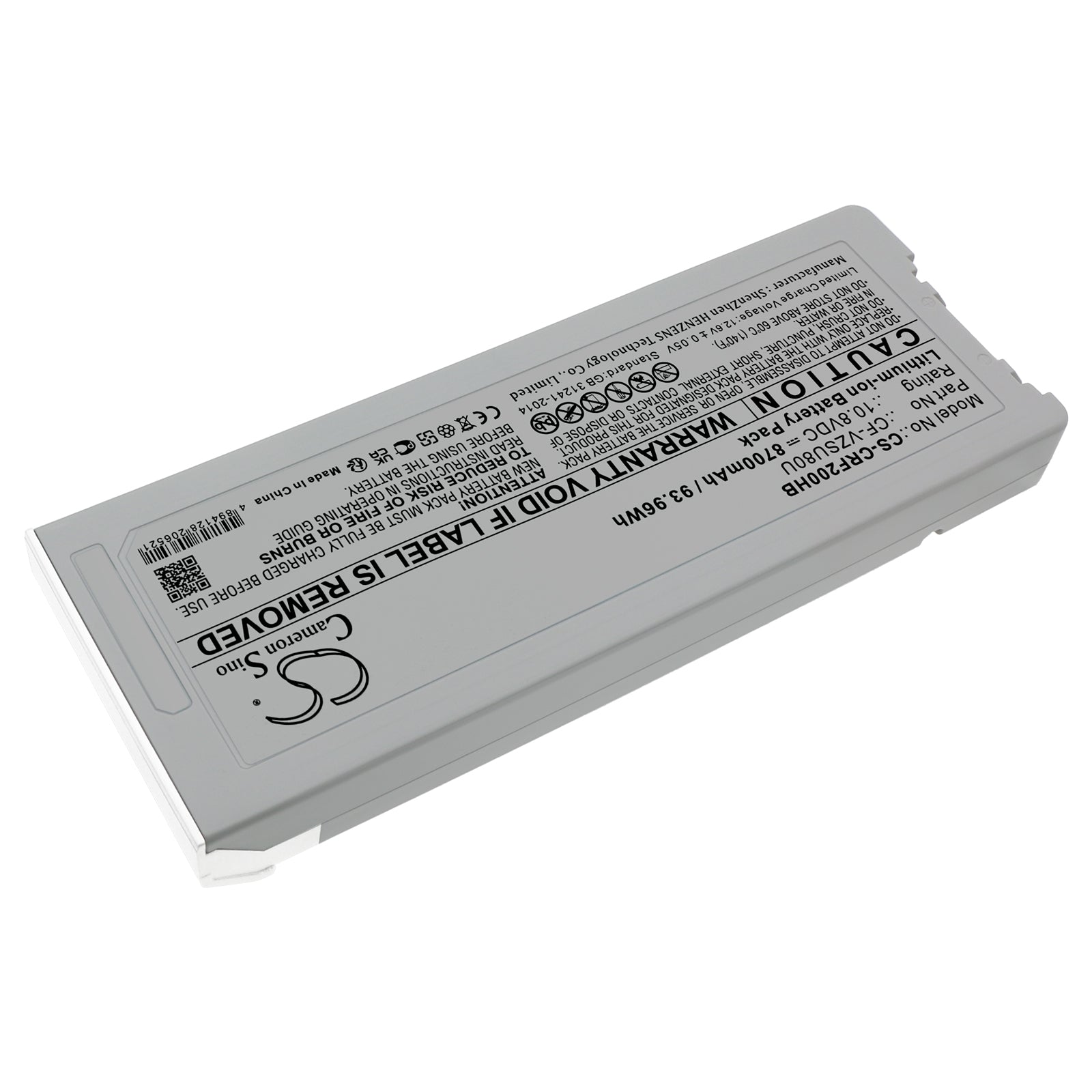 Li-ion, Notebook, Laptop Battery fits Panasonic Toughbook Cf-c2, Toughbook Cf-c2 Mk1, 10.8V, 8700mAh Notebook, Laptop Cameron Sino Technology Limited